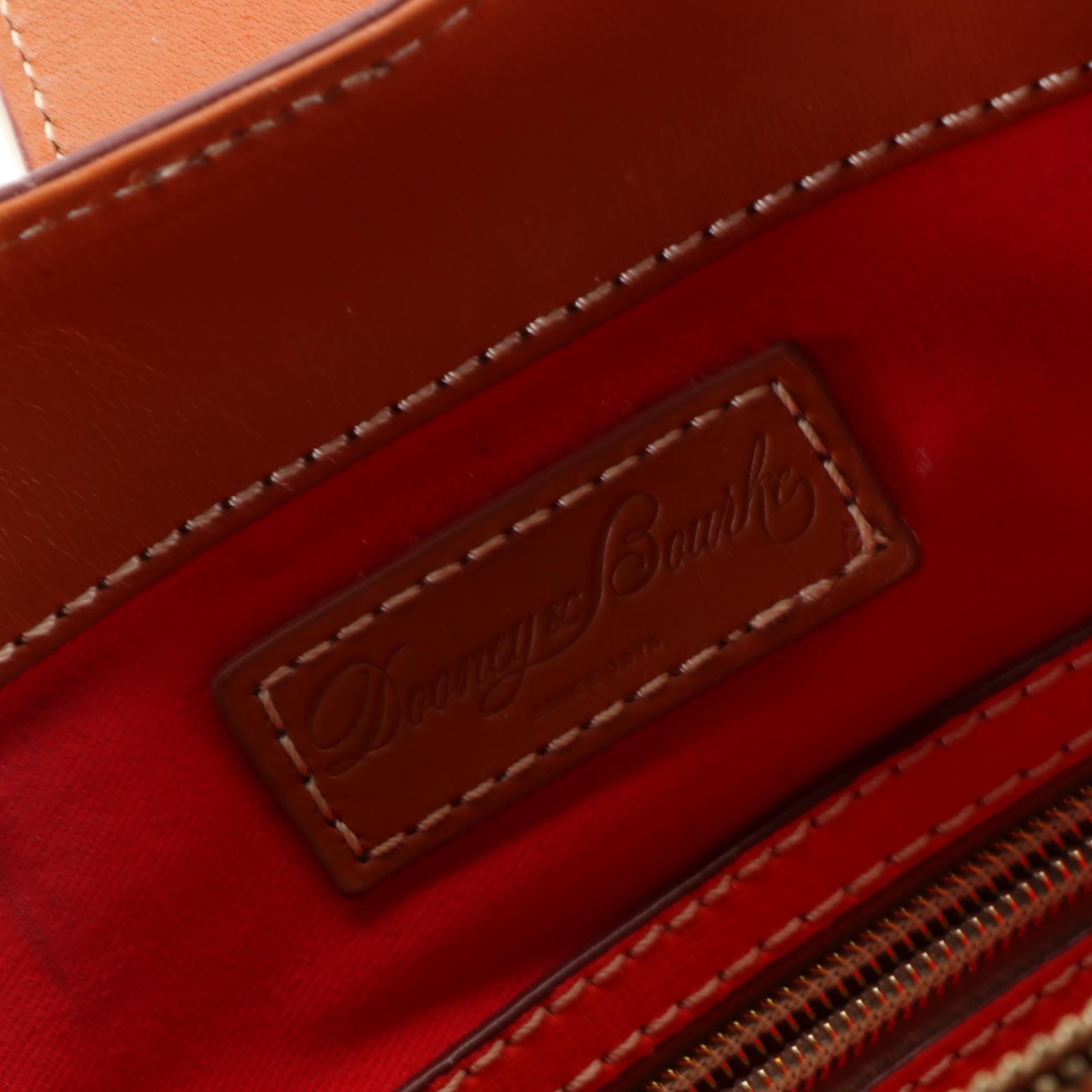 Dooney & Bourke Gray Crossbody, Burgundy Tote, & Orange Shoulder Bag in Leather