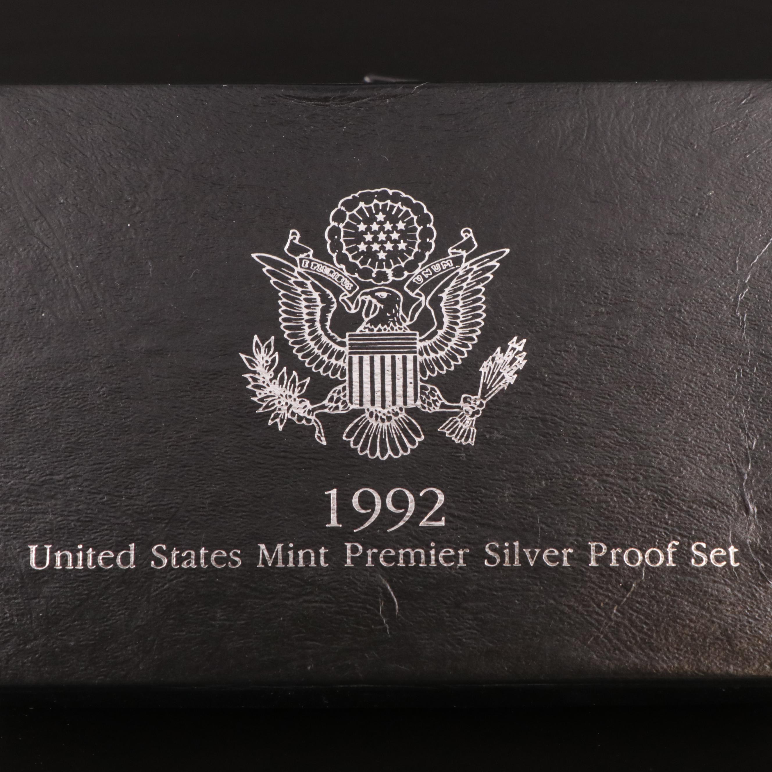 Two U.S. Mint Silver Proof Sets and a Proof American Silver Eagle