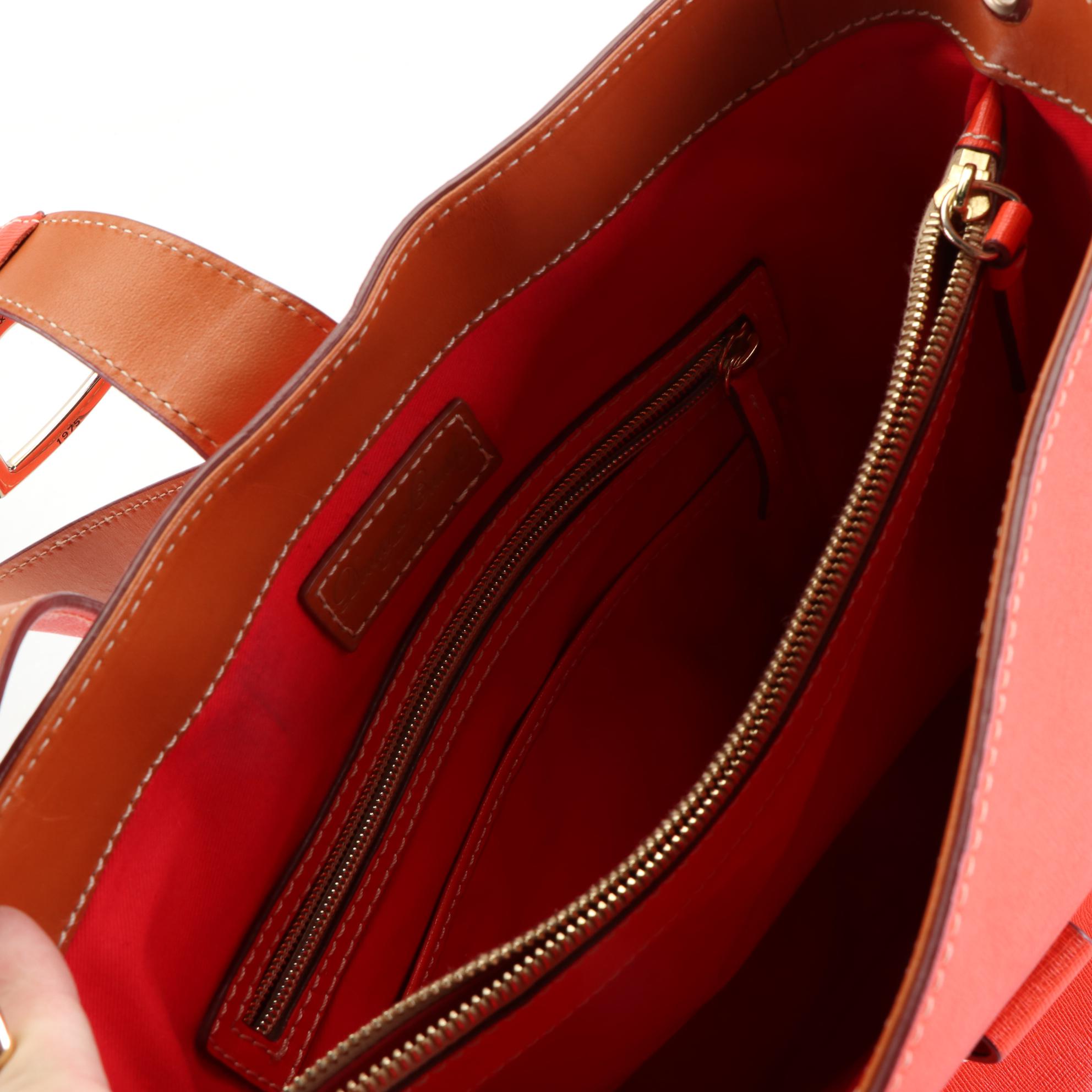 Dooney & Bourke Gray Crossbody, Burgundy Tote, & Orange Shoulder Bag in Leather