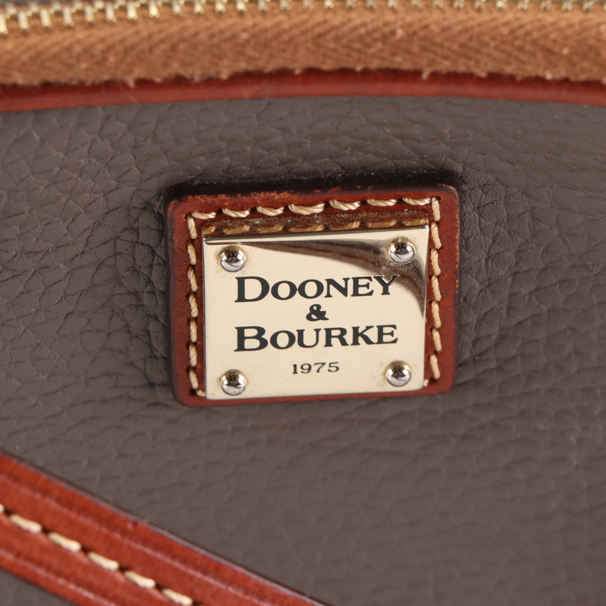 Dooney & Bourke Gray Crossbody, Burgundy Tote, & Orange Shoulder Bag in Leather