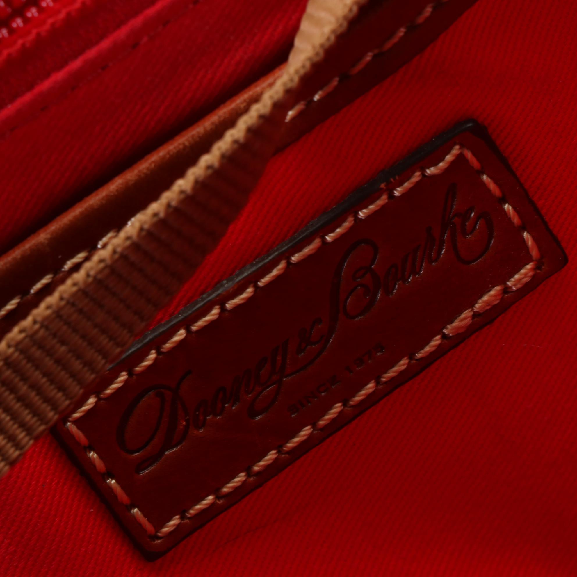 Dooney & Bourke Gray Crossbody, Burgundy Tote, & Orange Shoulder Bag in Leather