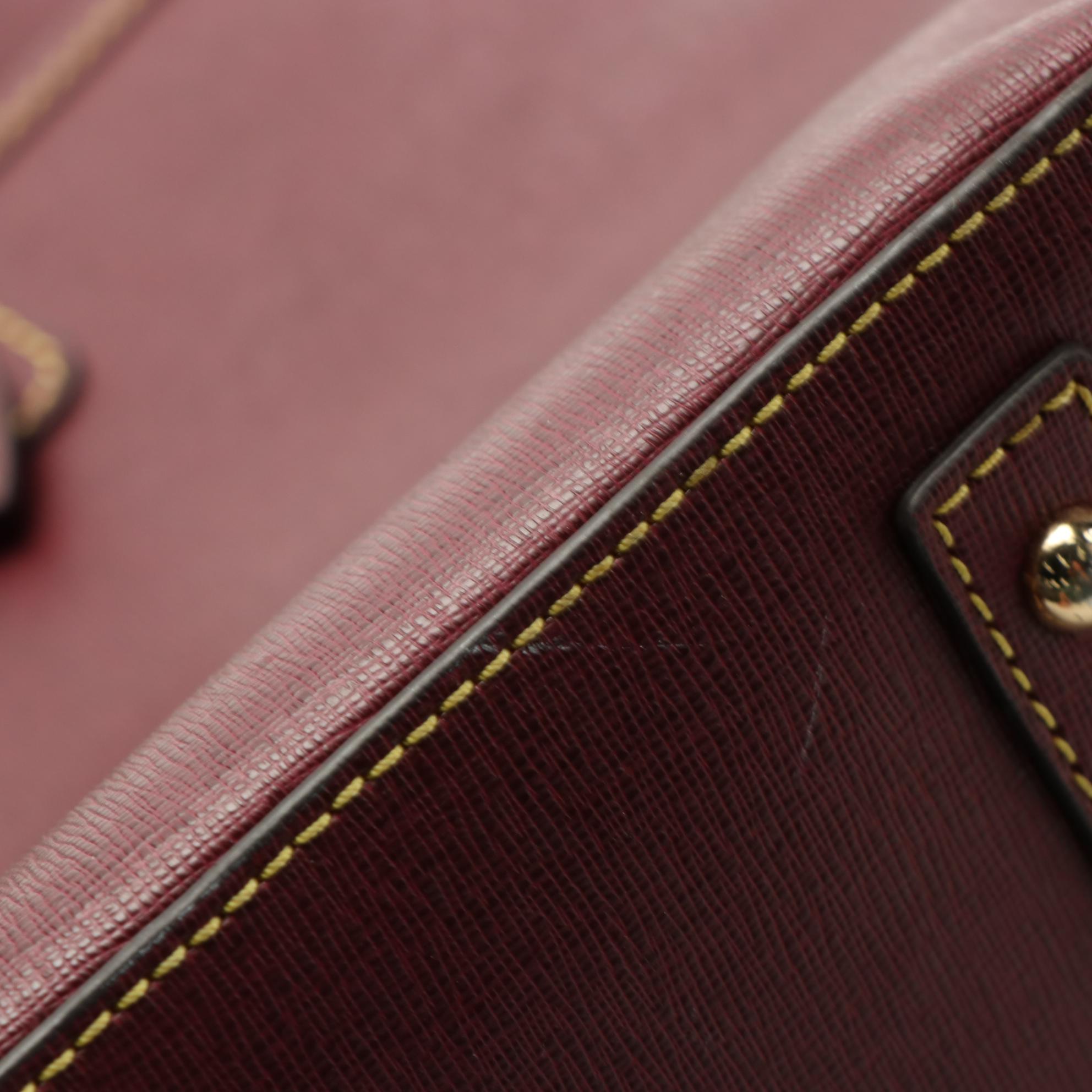 Dooney & Bourke Gray Crossbody, Burgundy Tote, & Orange Shoulder Bag in Leather