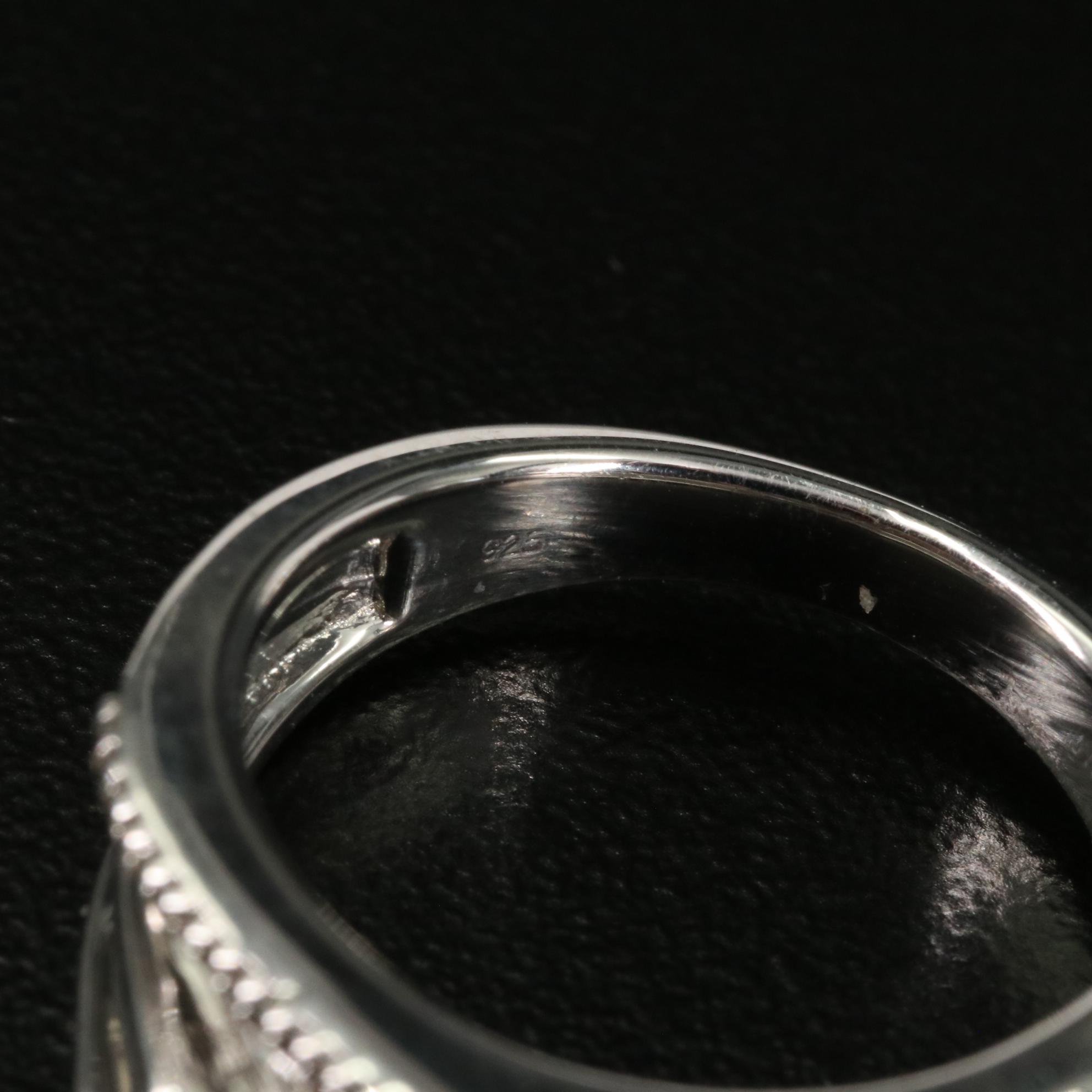 Sterling 0.11 CTW Diamond Ring