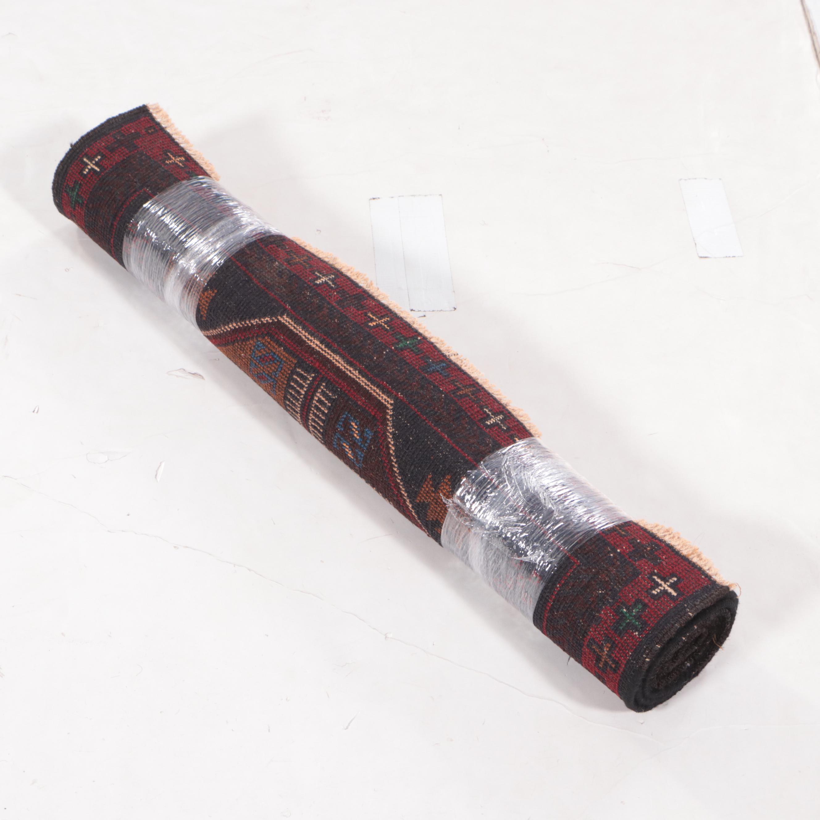 2'9 x 5' Hand-Knotted Afghan Taimani Accent Rug