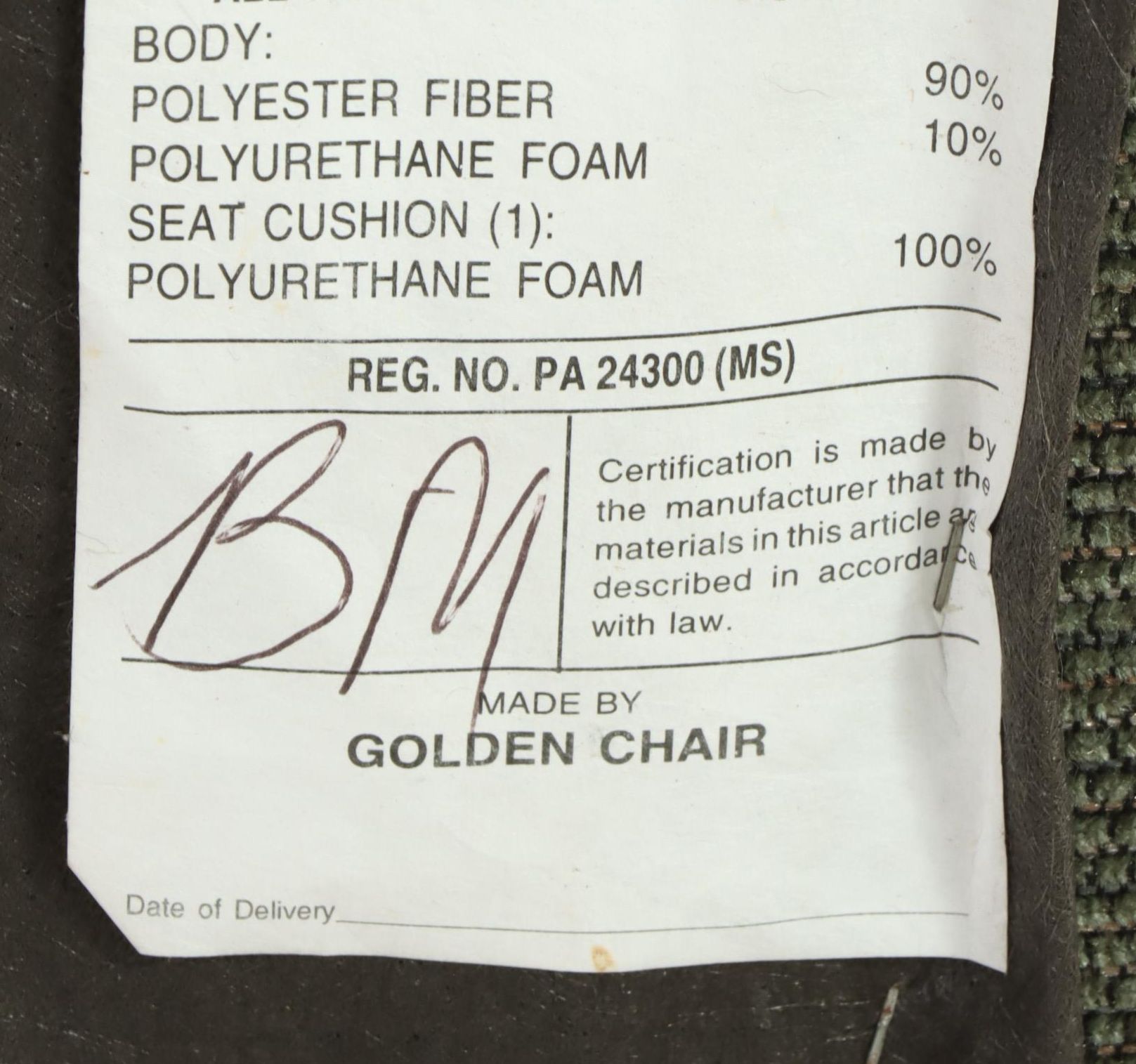 Golden Chair Slipcovered Loveseat Sofa with Back Pillows