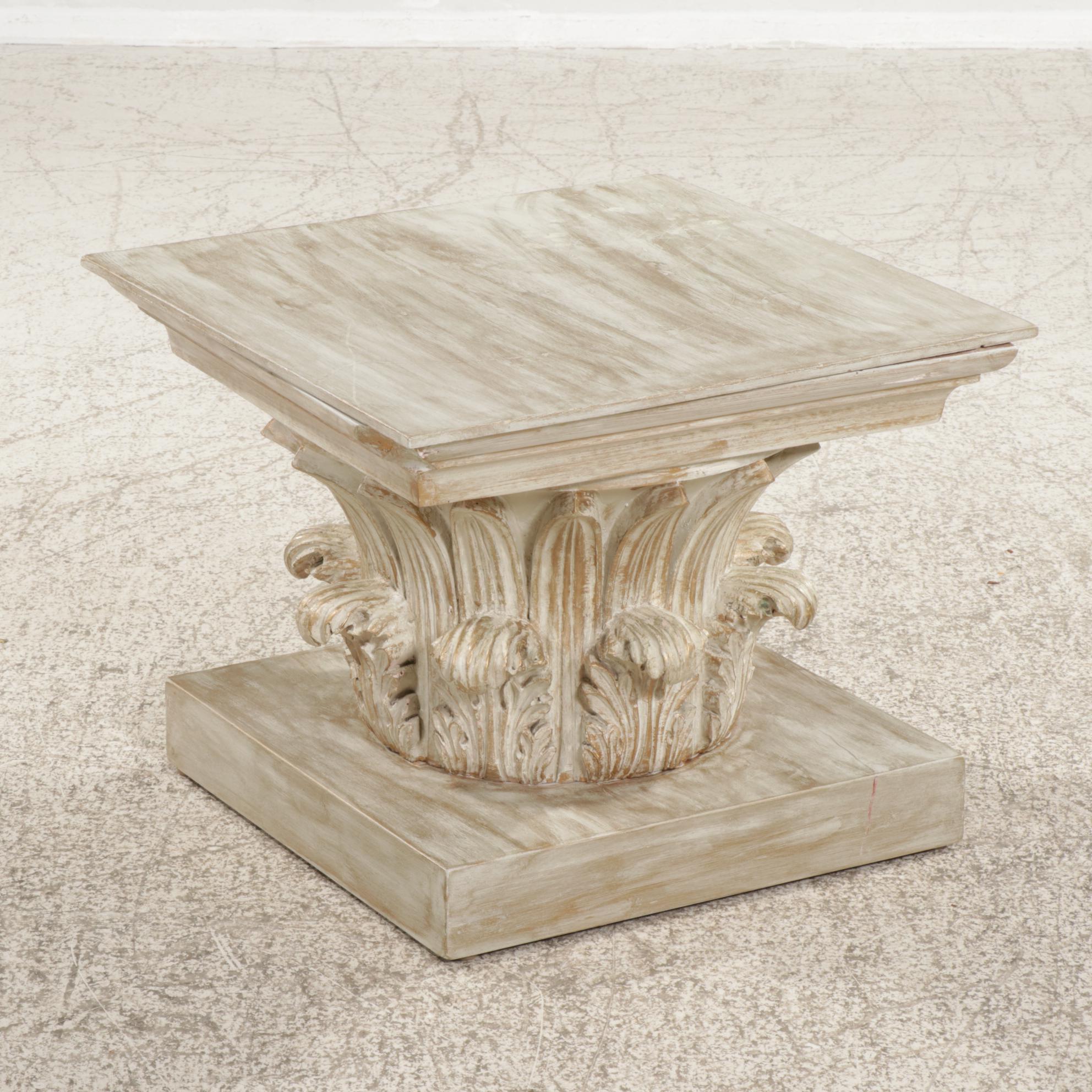 Wood and Composite Capital End Table