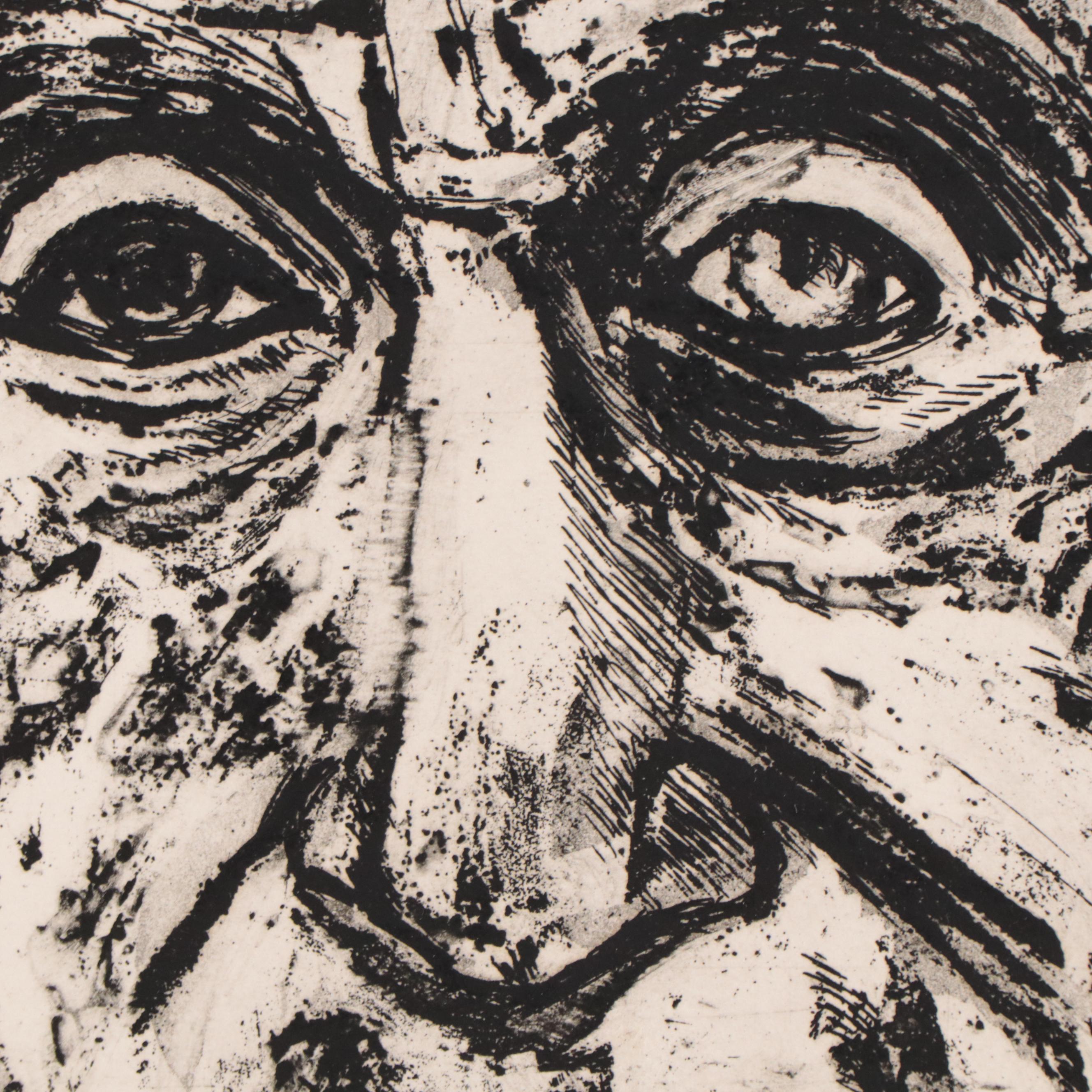 Sidney Chafetz Etching With Aquatint "Dr. Zollinger," 1975