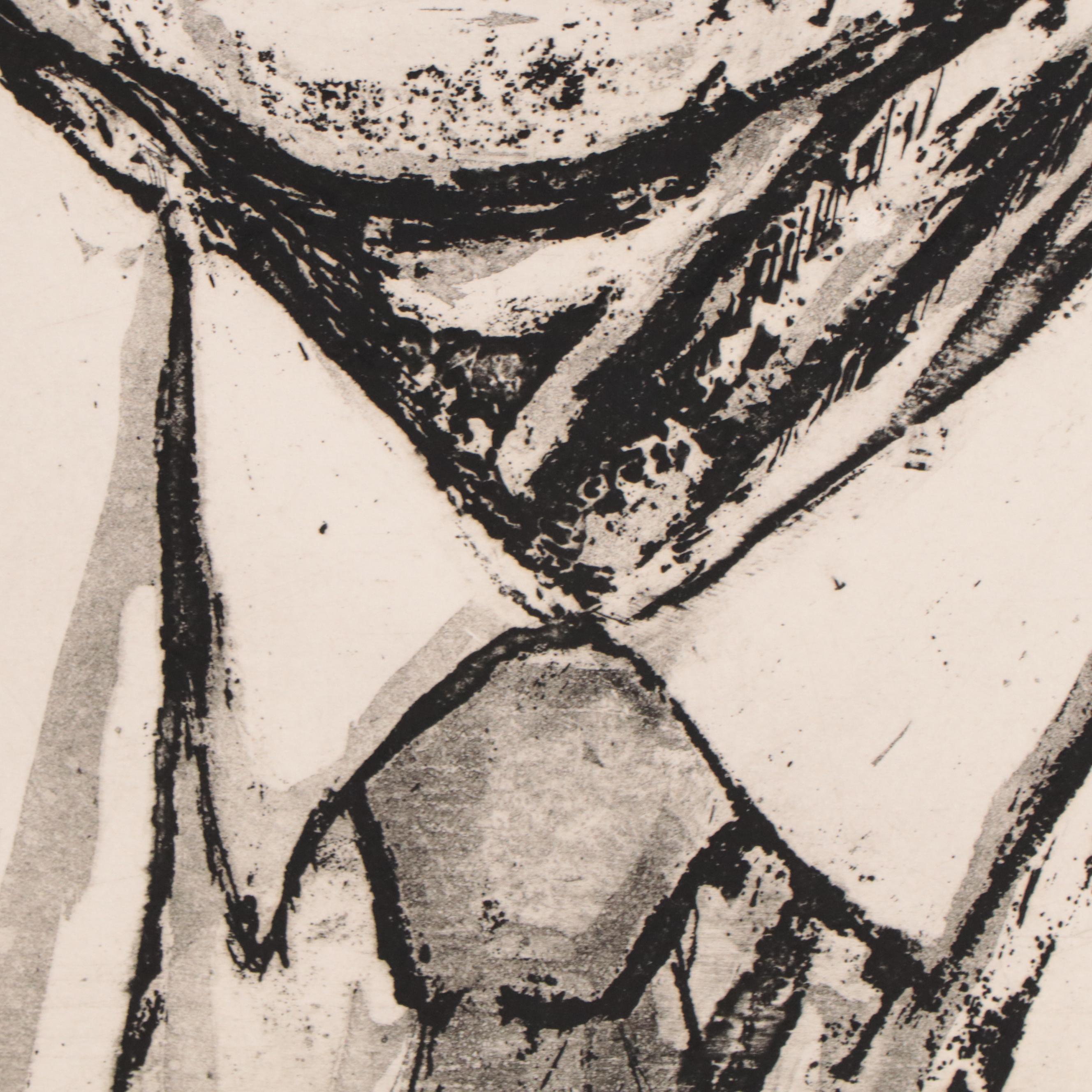 Sidney Chafetz Etching With Aquatint "Dr. Zollinger," 1975