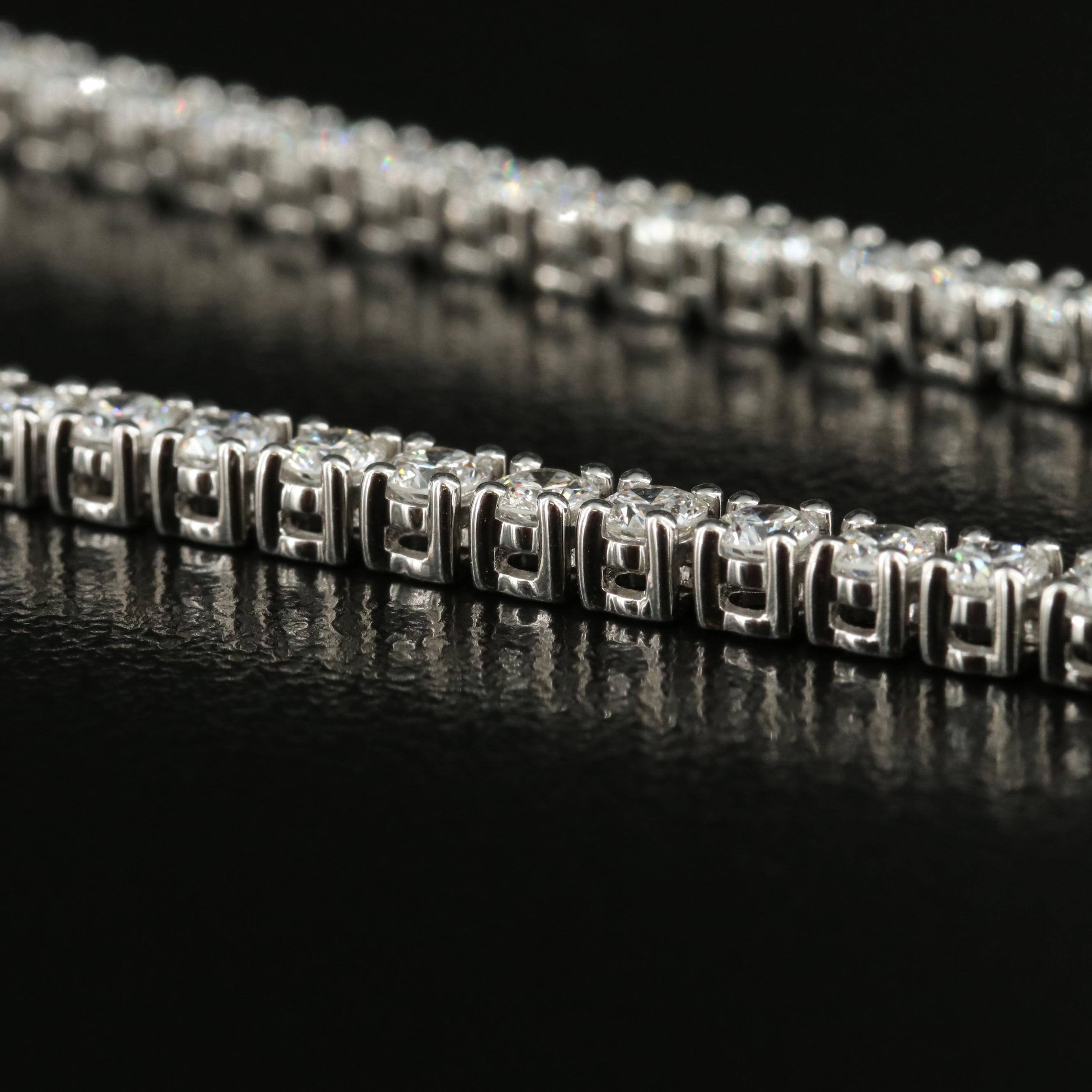 14K 10.72 CTW Lab Grown Diamond Rivière Necklace