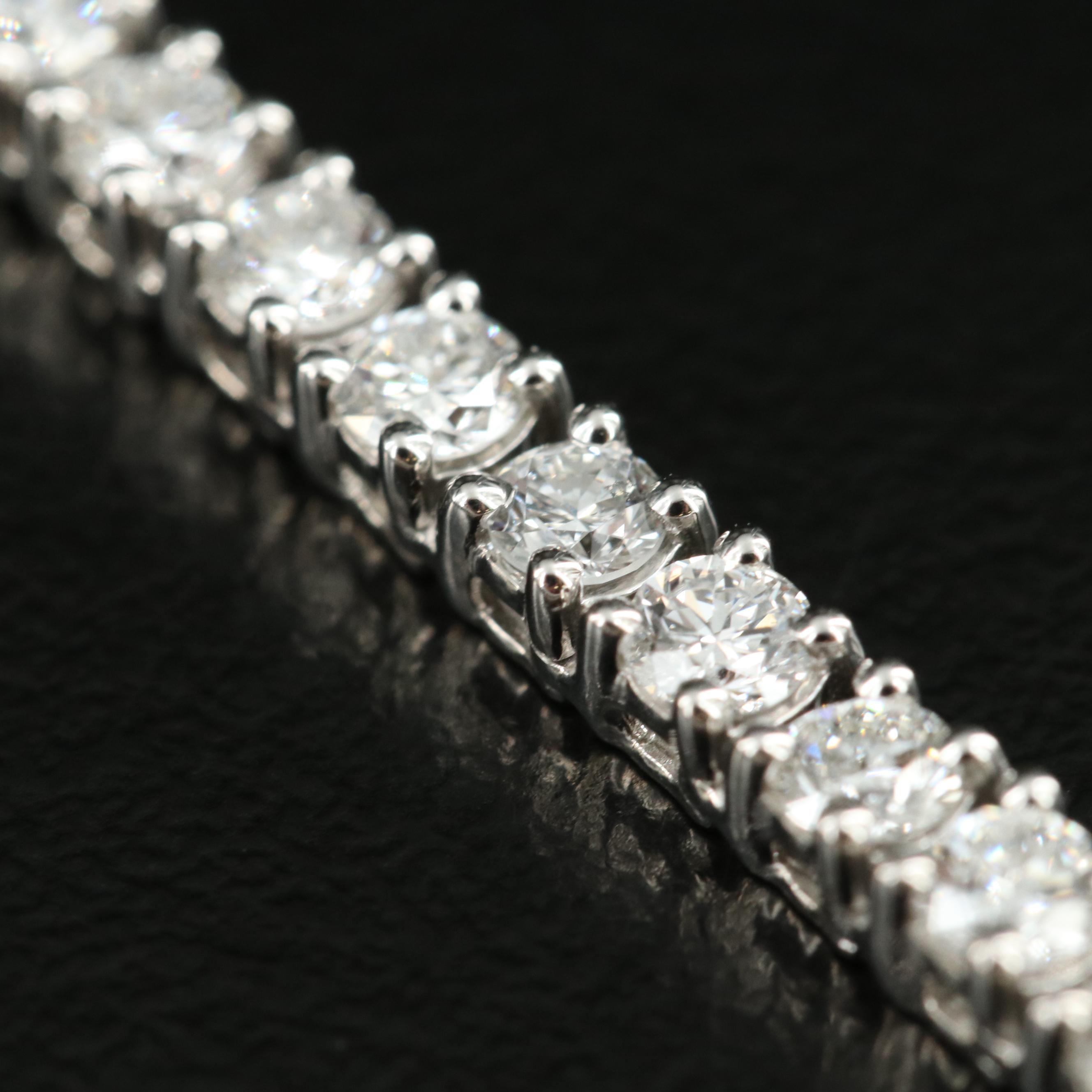14K 10.72 CTW Lab Grown Diamond Rivière Necklace