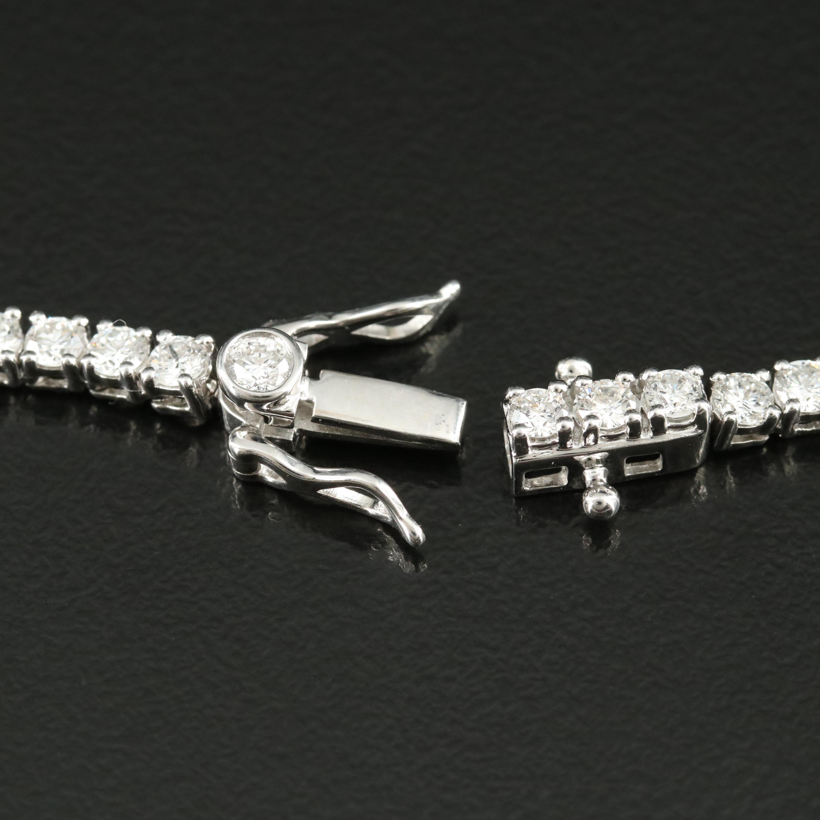 14K 10.72 CTW Lab Grown Diamond Rivière Necklace