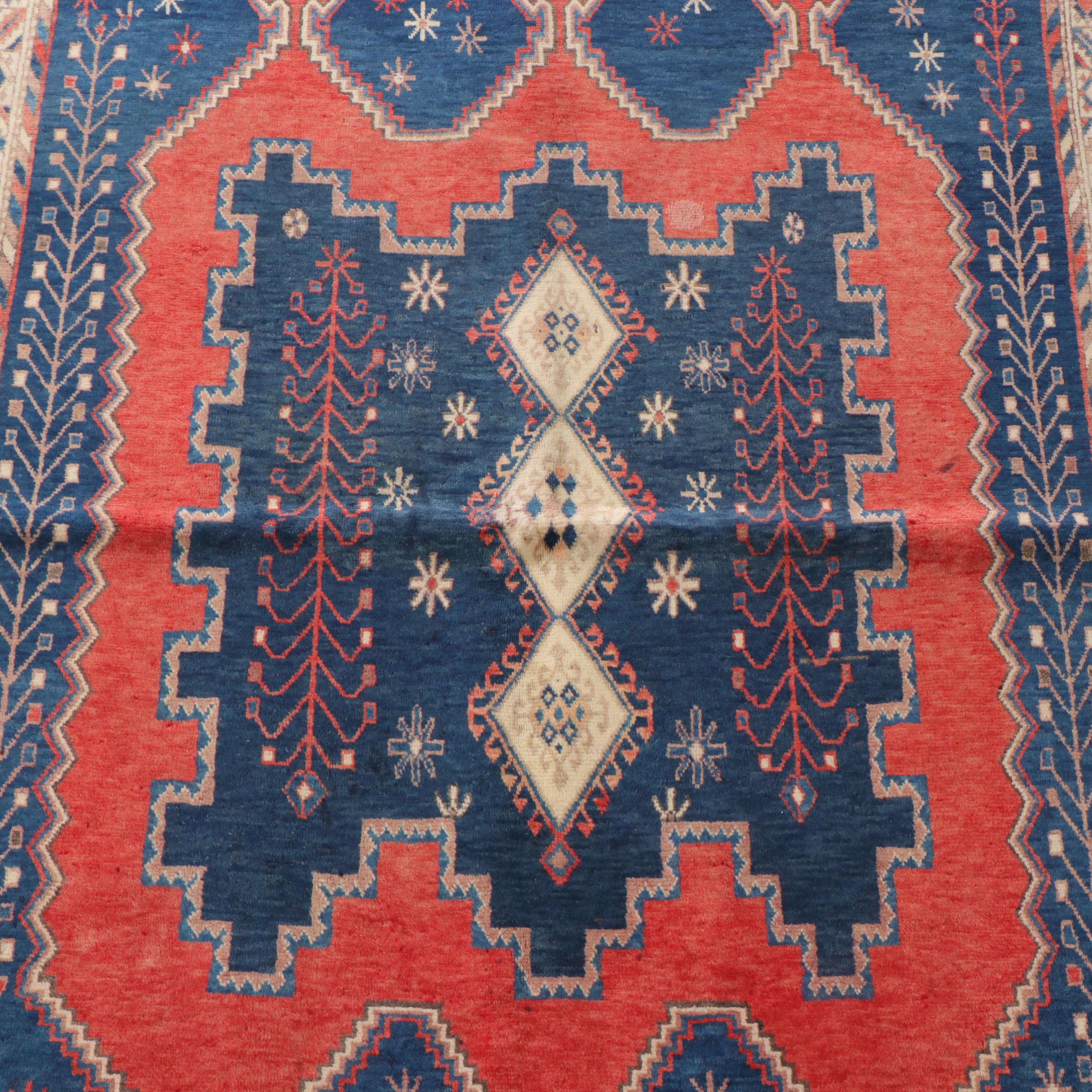 5' x 6'8 Hand-Knotted Persian Sirjan Area Rug