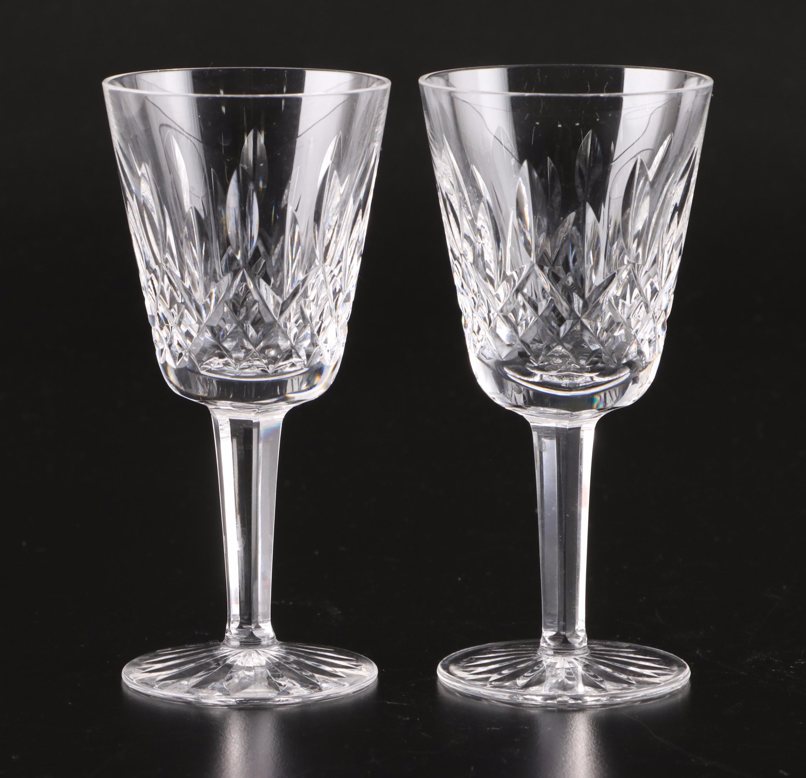 Waterford Crystal "Lismore" and Baccarat "Provence" Stemware