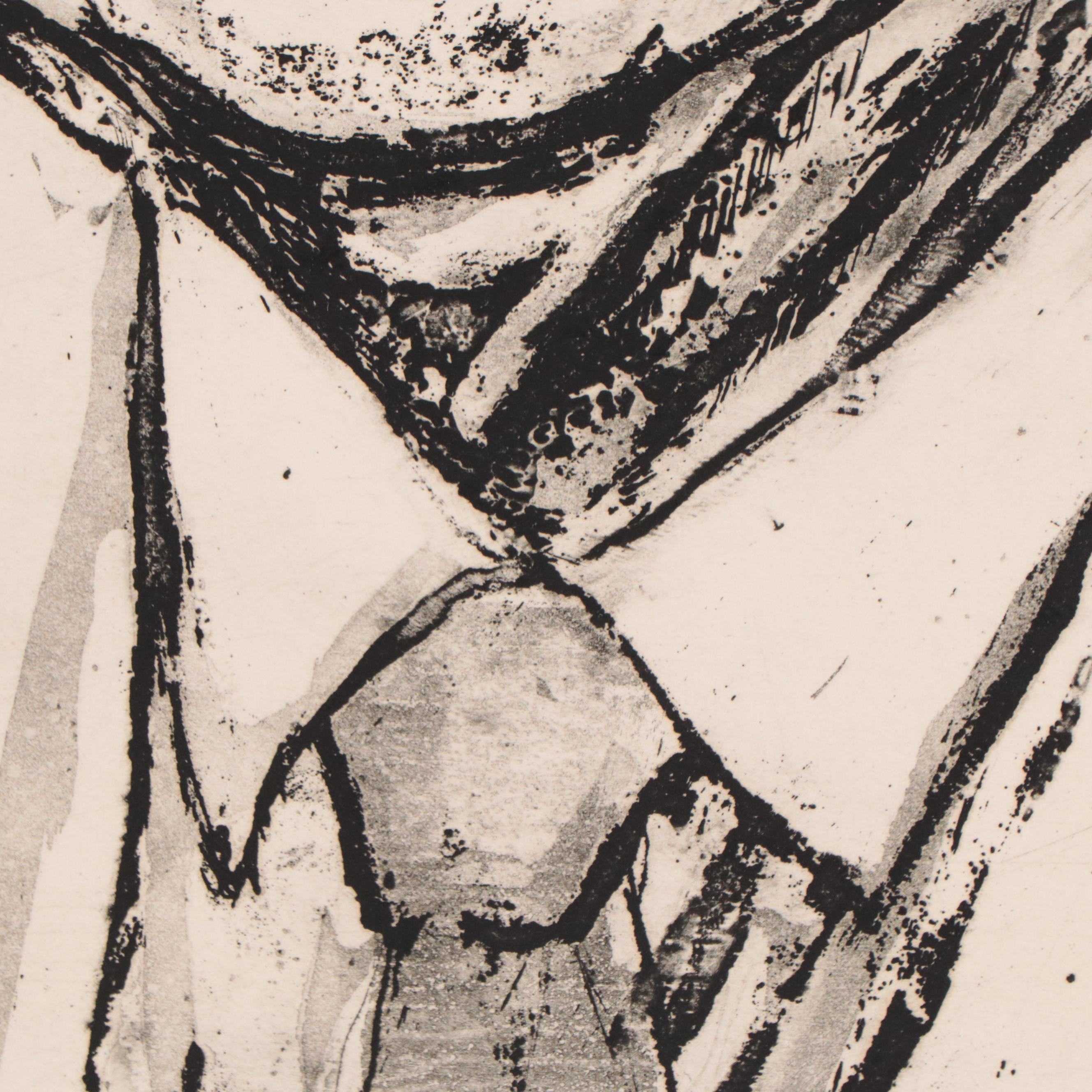 Sidney Chafetz Etching With Aquatint "Dr. Zollinger," 1975