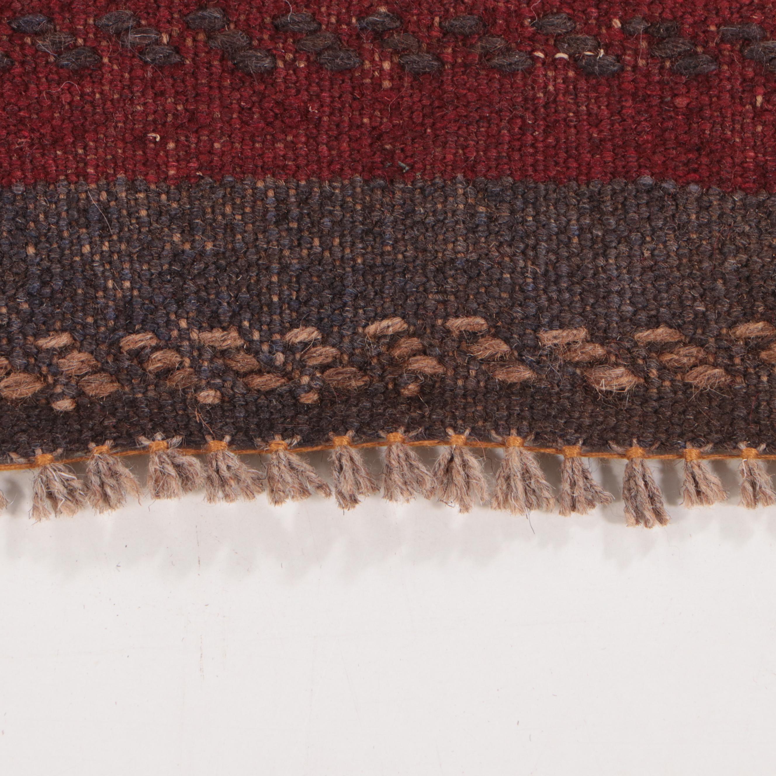 2' x 7'11 Hand-Knotted Afghan Mixed Technique Carpet Runner