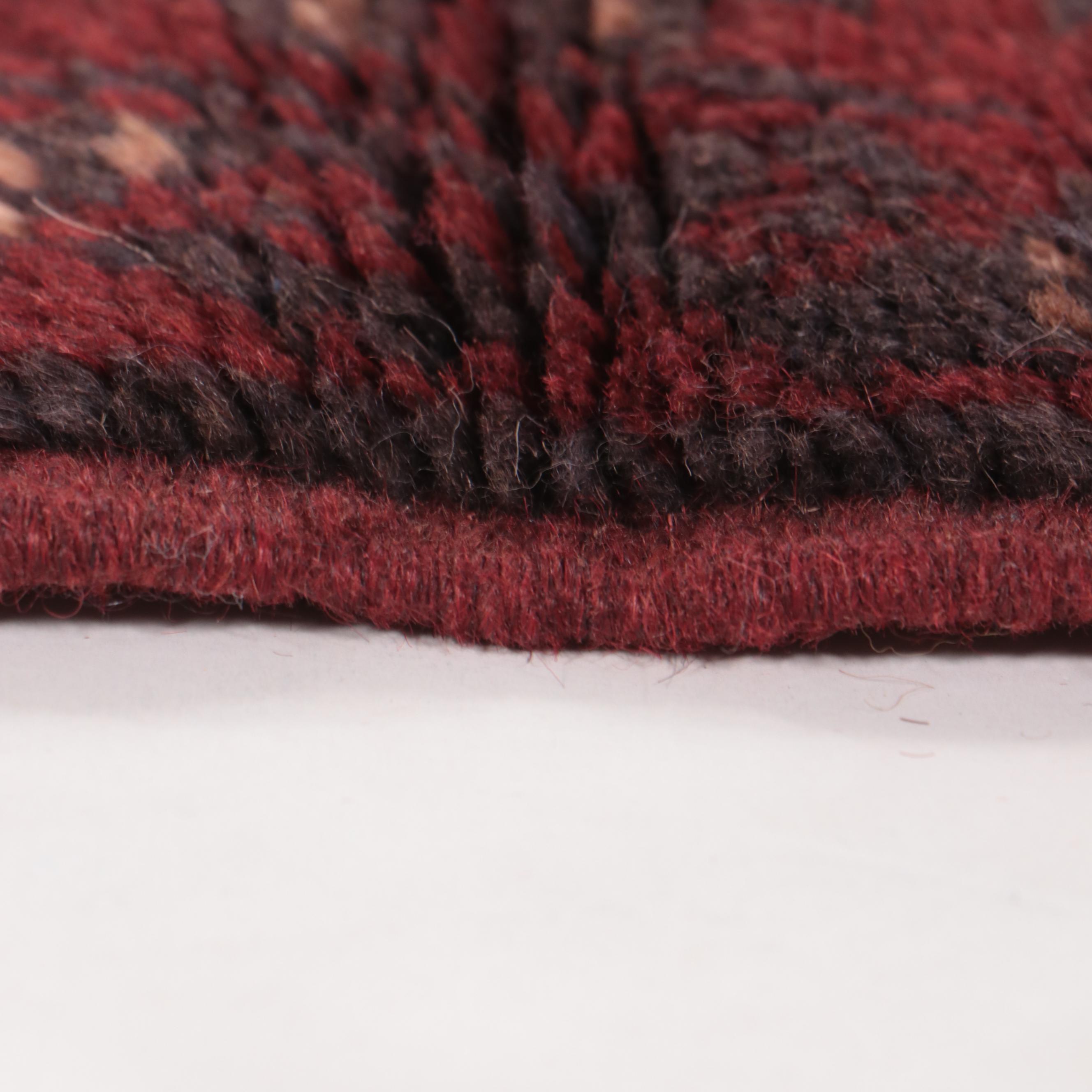 2' x 7'11 Hand-Knotted Afghan Mixed Technique Carpet Runner