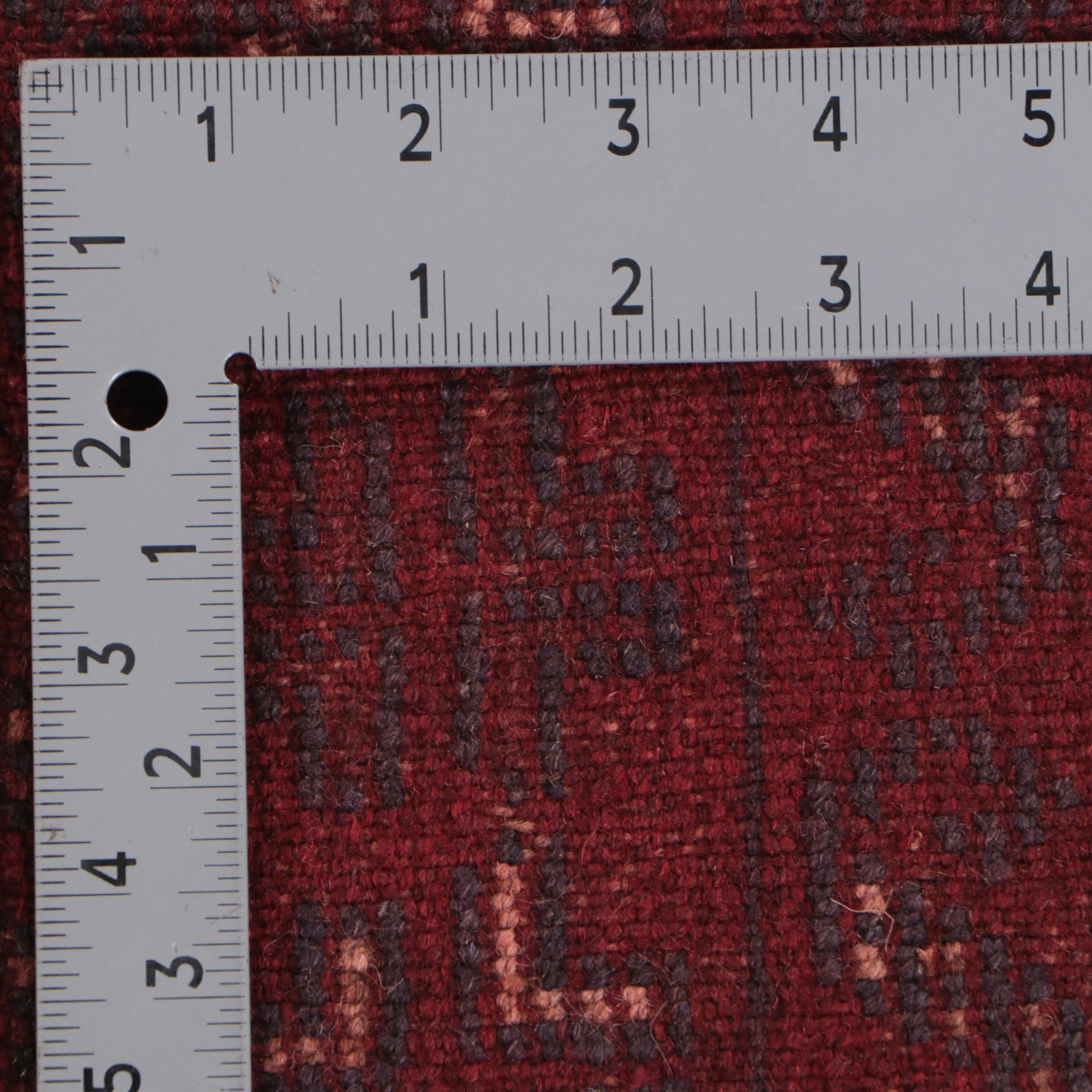 2' x 7'11 Hand-Knotted Afghan Mixed Technique Carpet Runner