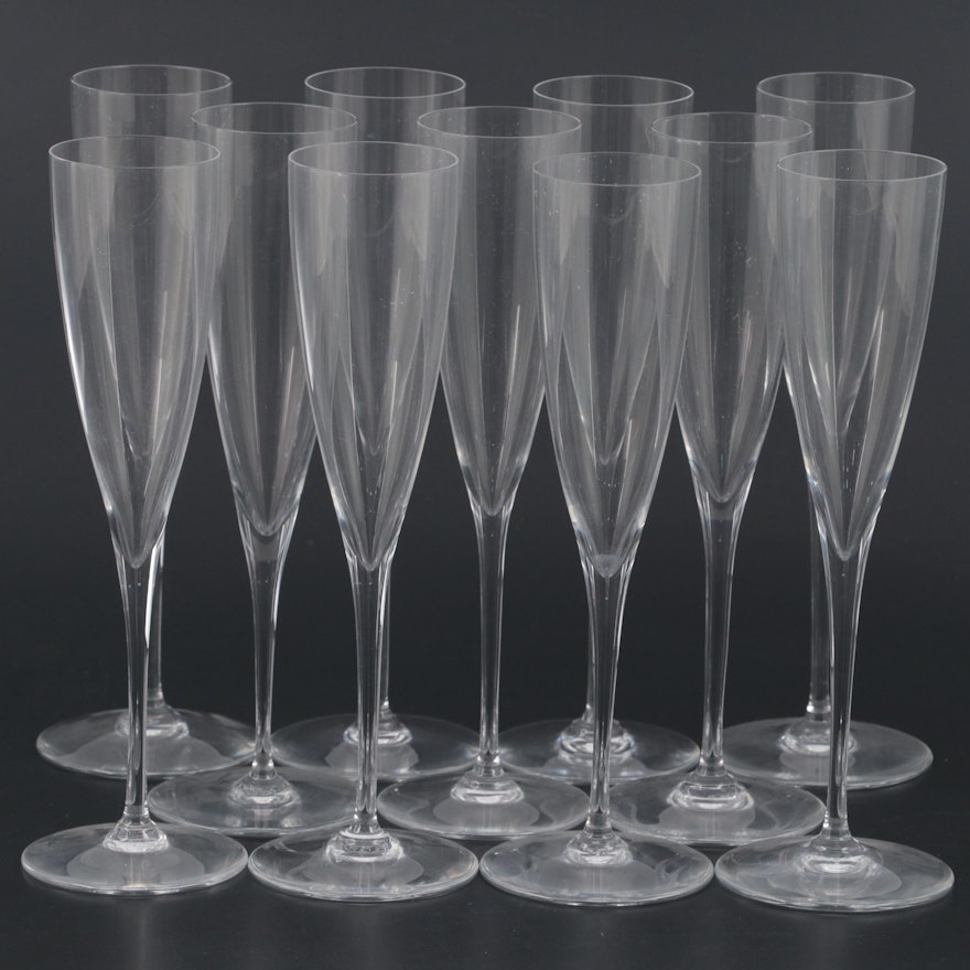 Baccarat "Dom Perignon" Crystal Champagne Flutes