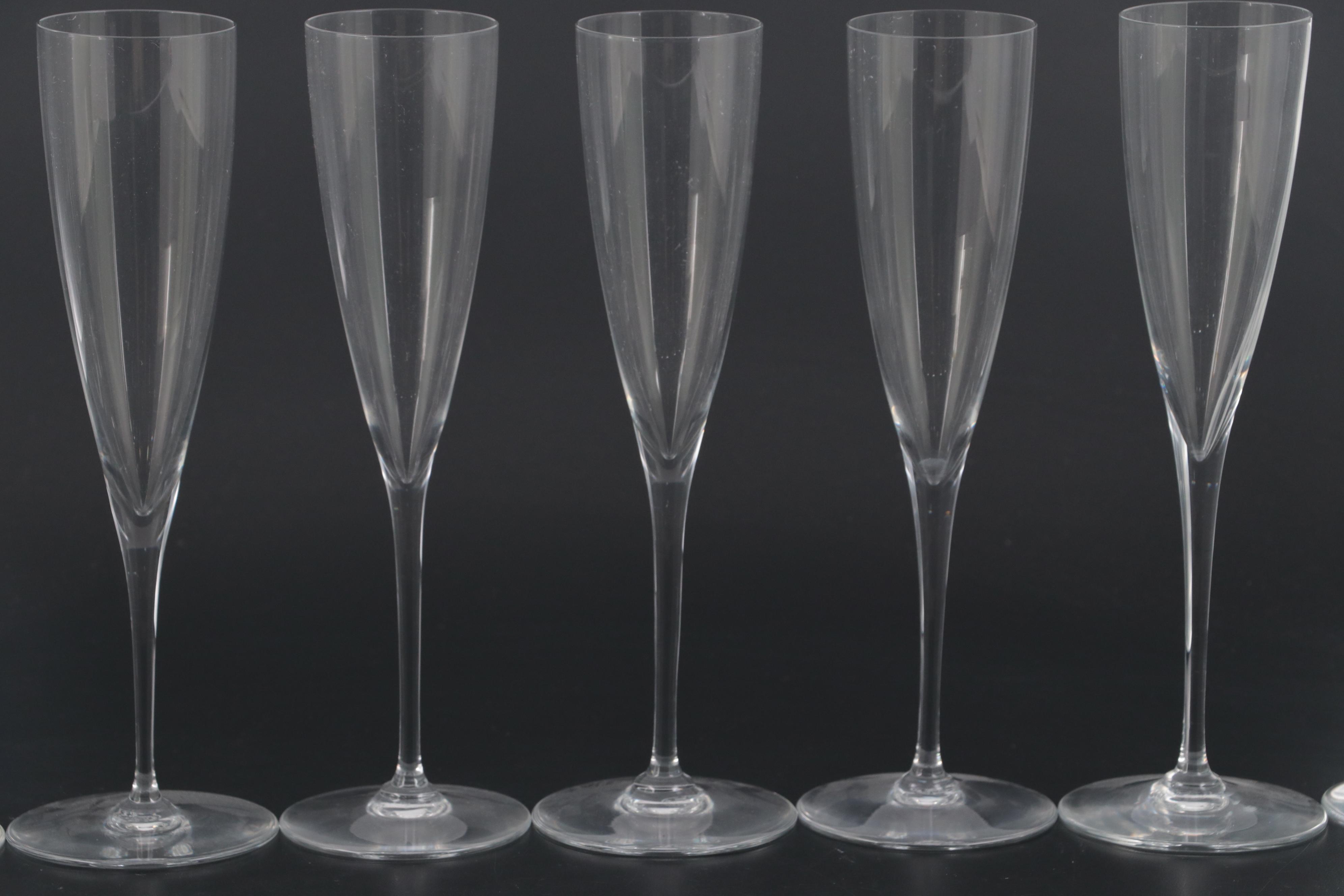 Baccarat "Dom Perignon" Crystal Champagne Flutes