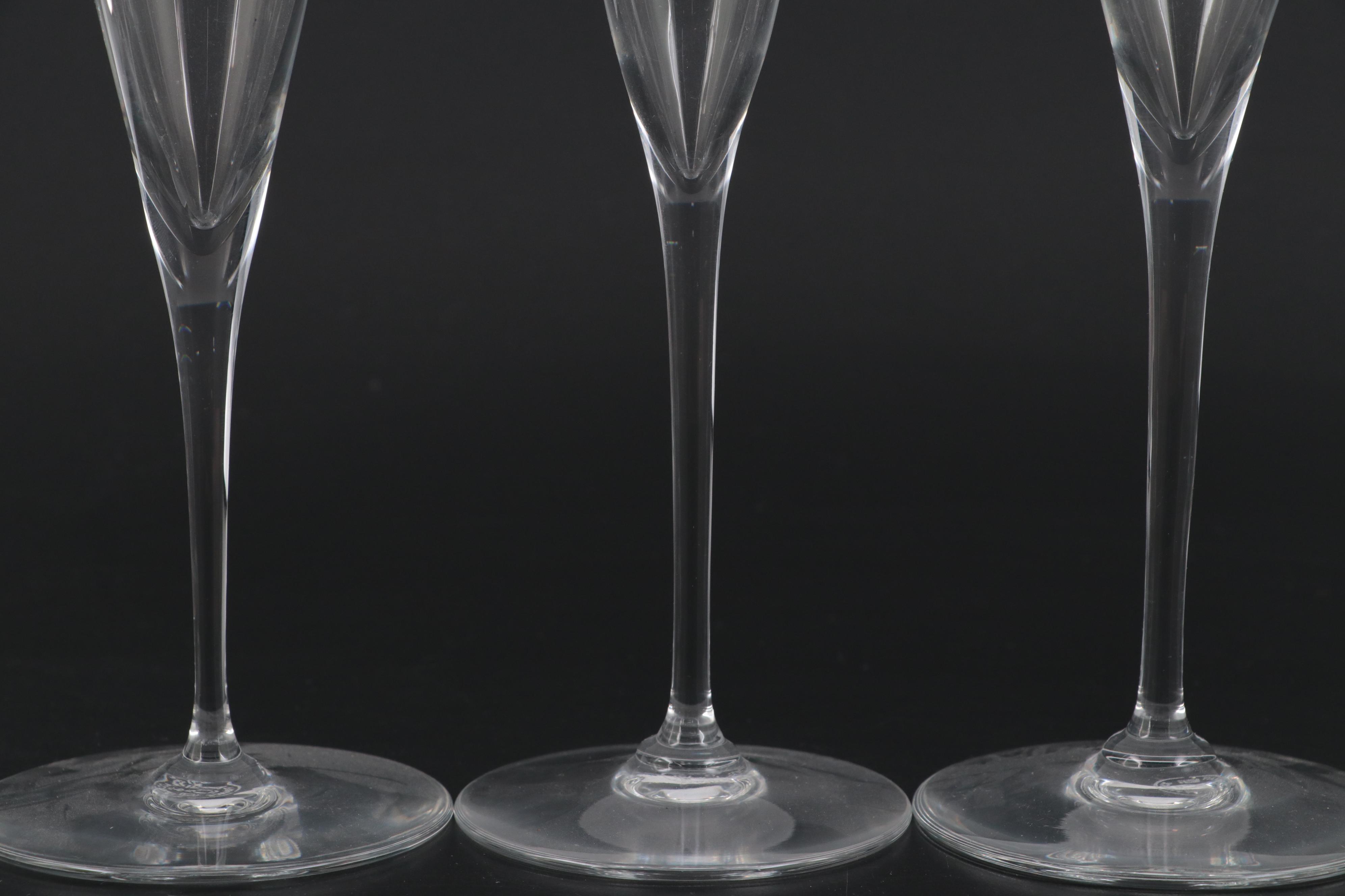 Baccarat "Dom Perignon" Crystal Champagne Flutes