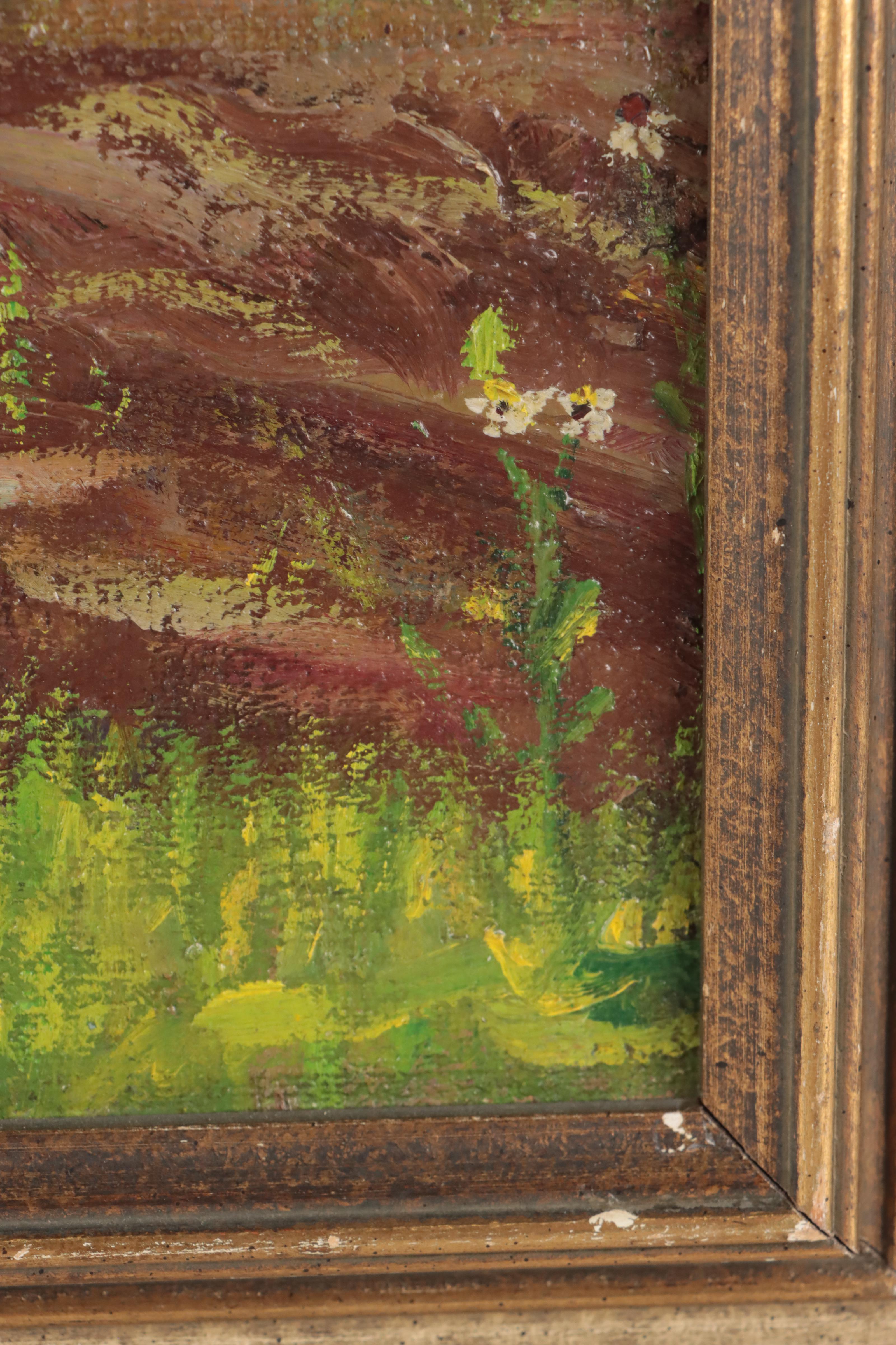 Kenneth H. Ozier Landscape Oil Painting, Mid to Late 20th Century