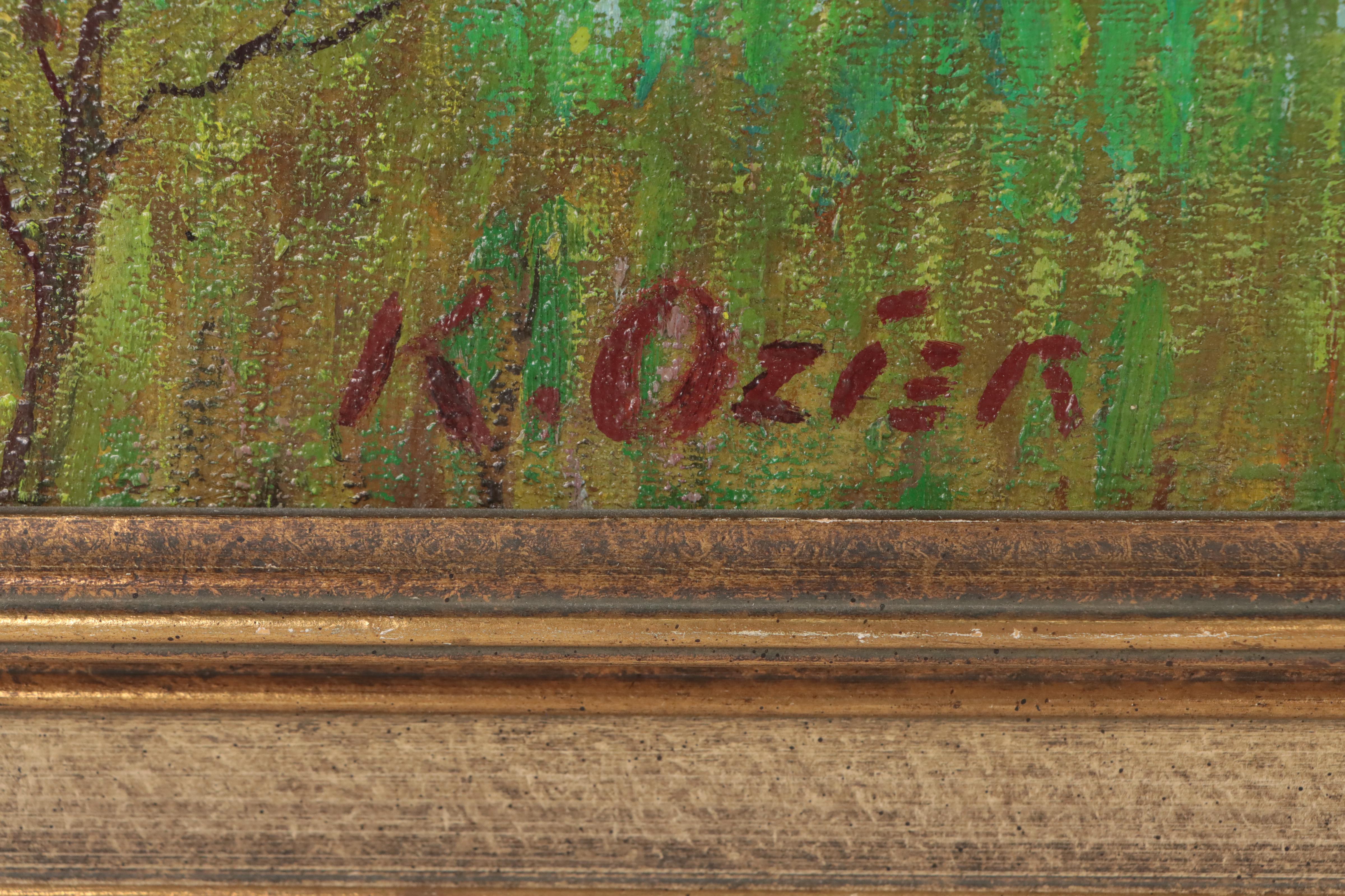 Kenneth H. Ozier Landscape Oil Painting, Mid to Late 20th Century