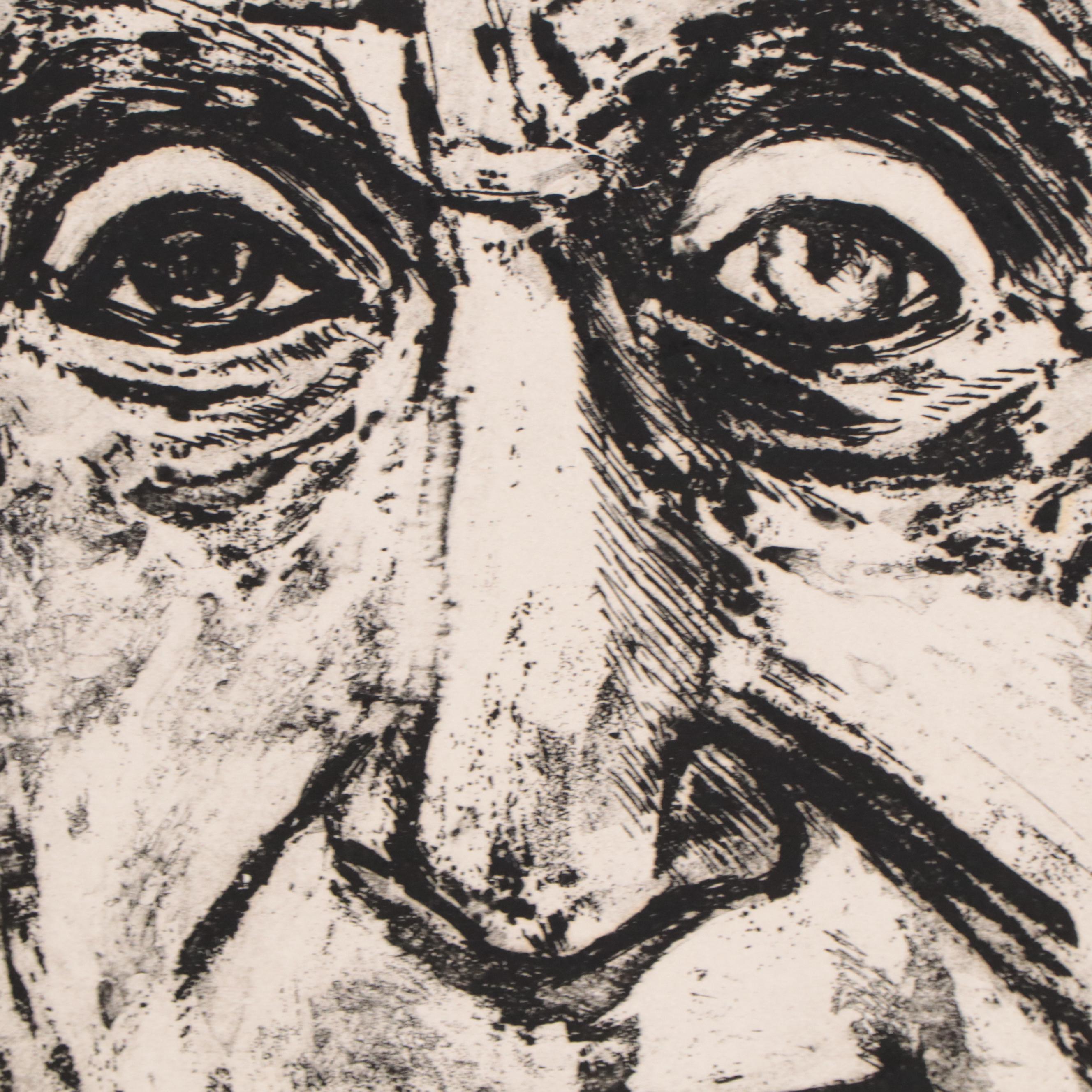 Sidney Chafetz Etching With Aquatint "Dr. Zollinger," 1975