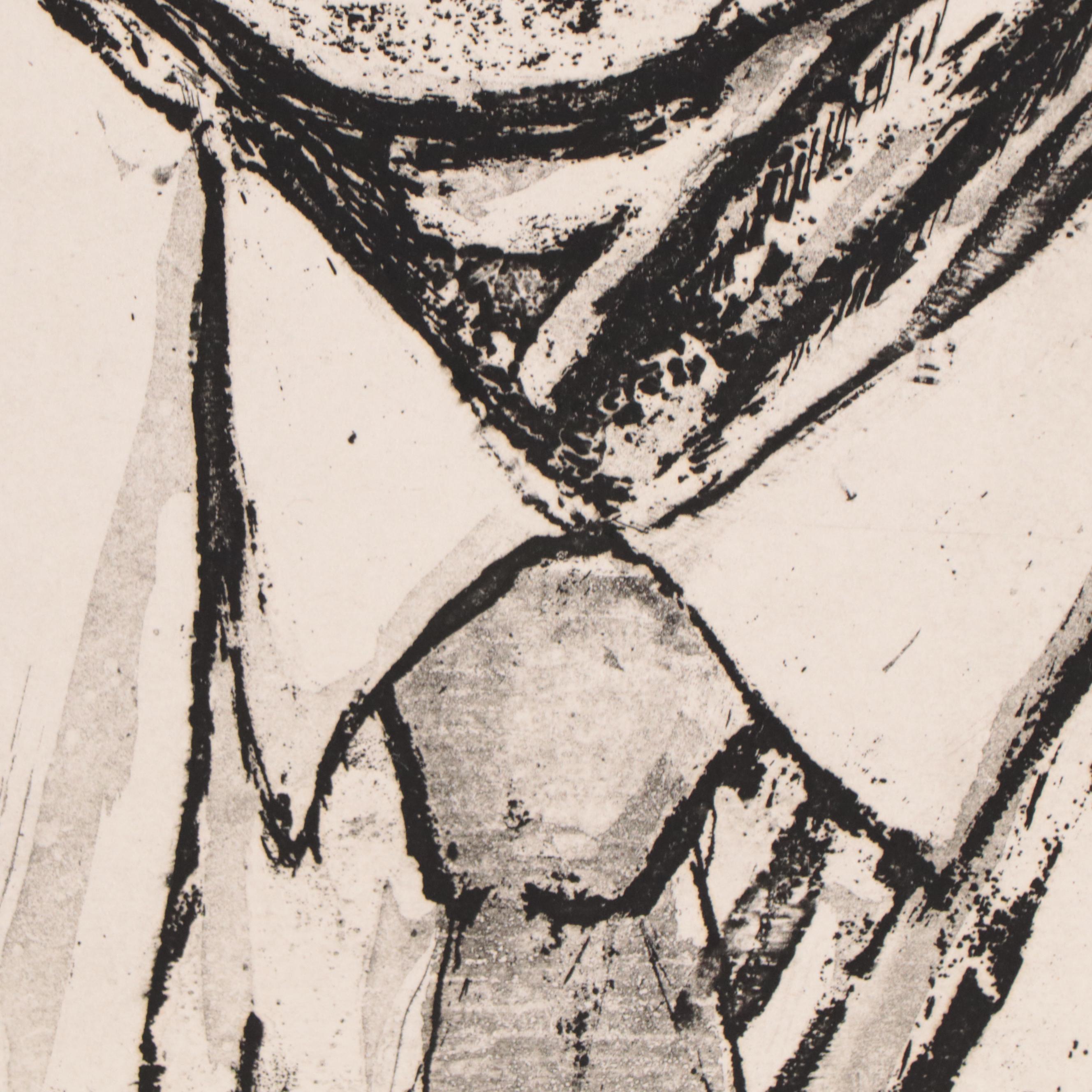 Sidney Chafetz Etching With Aquatint "Dr. Zollinger," 1975