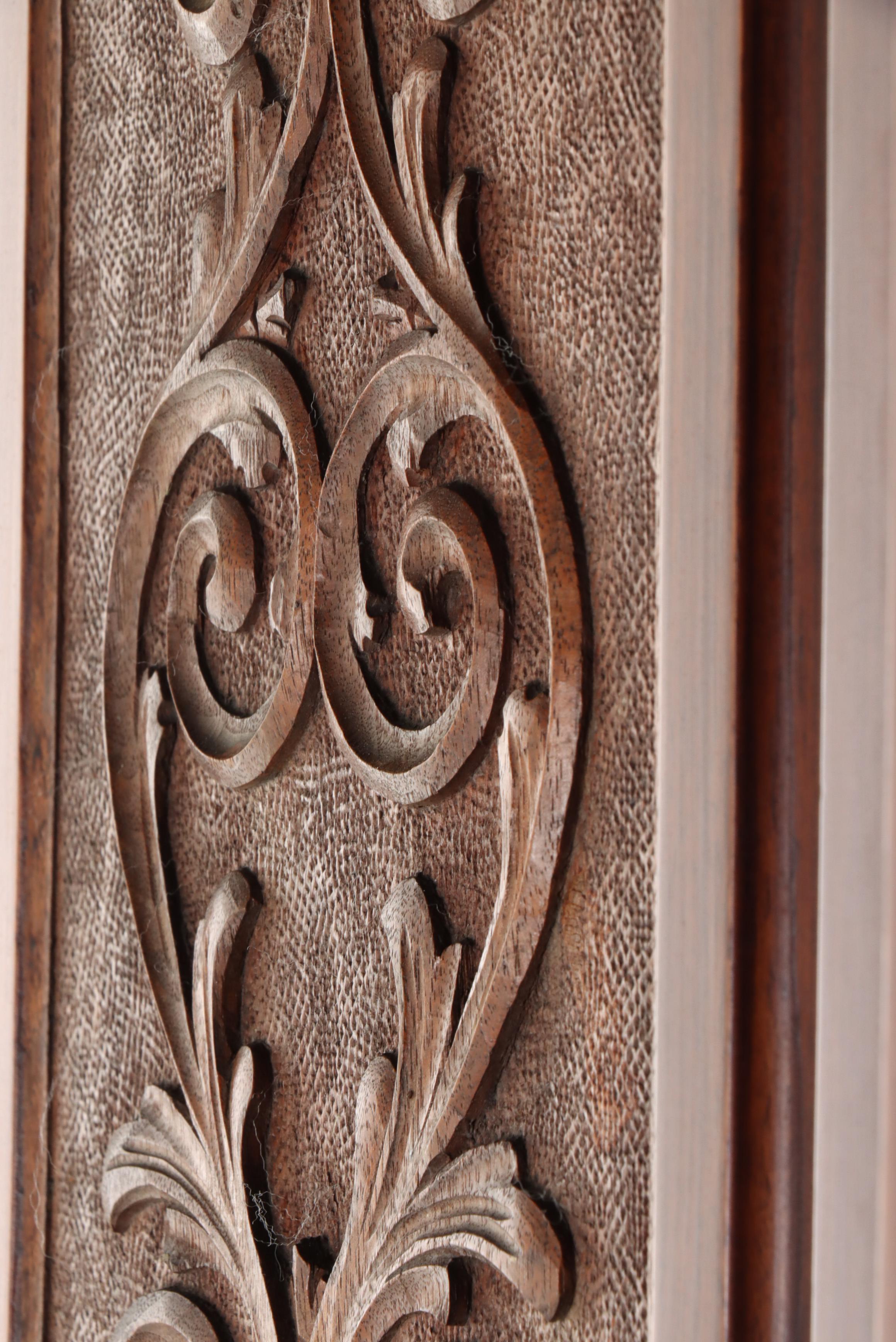 English Walnut Wardrobe, Early 20th Century
