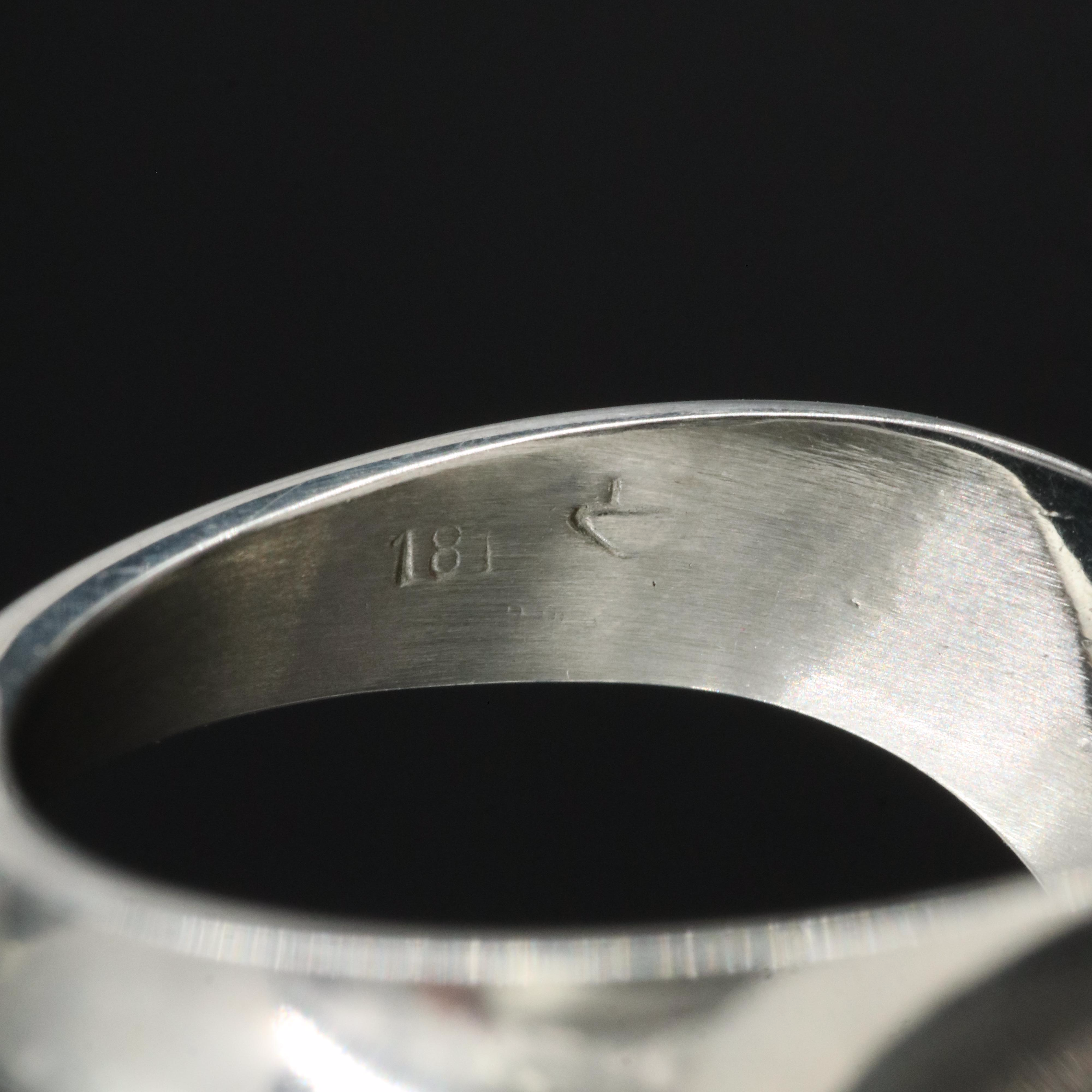 18K Aquamarine and Diamond Open Top Ring