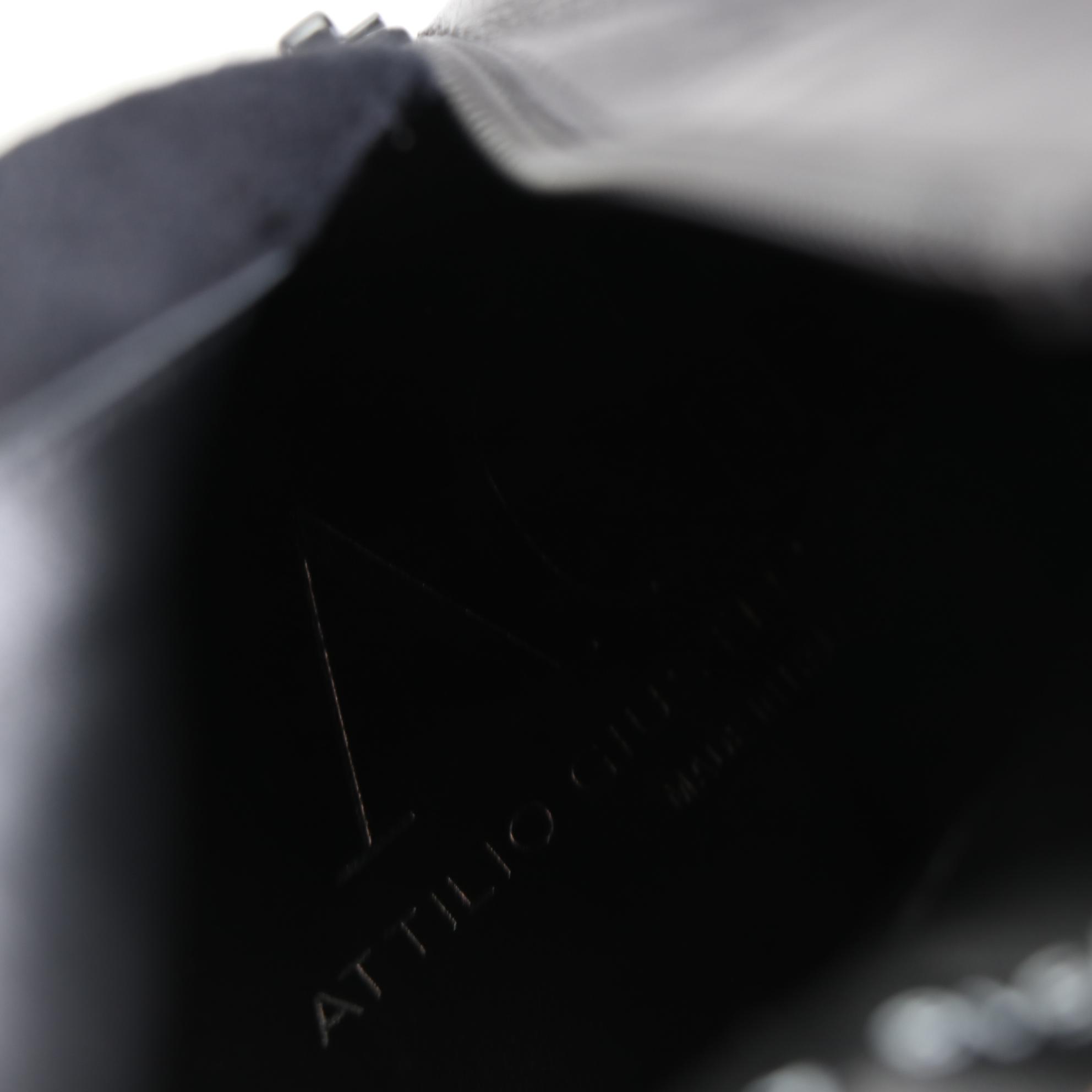 Attilio Giusti Leombruni Black Leather Ankle Boots with Box