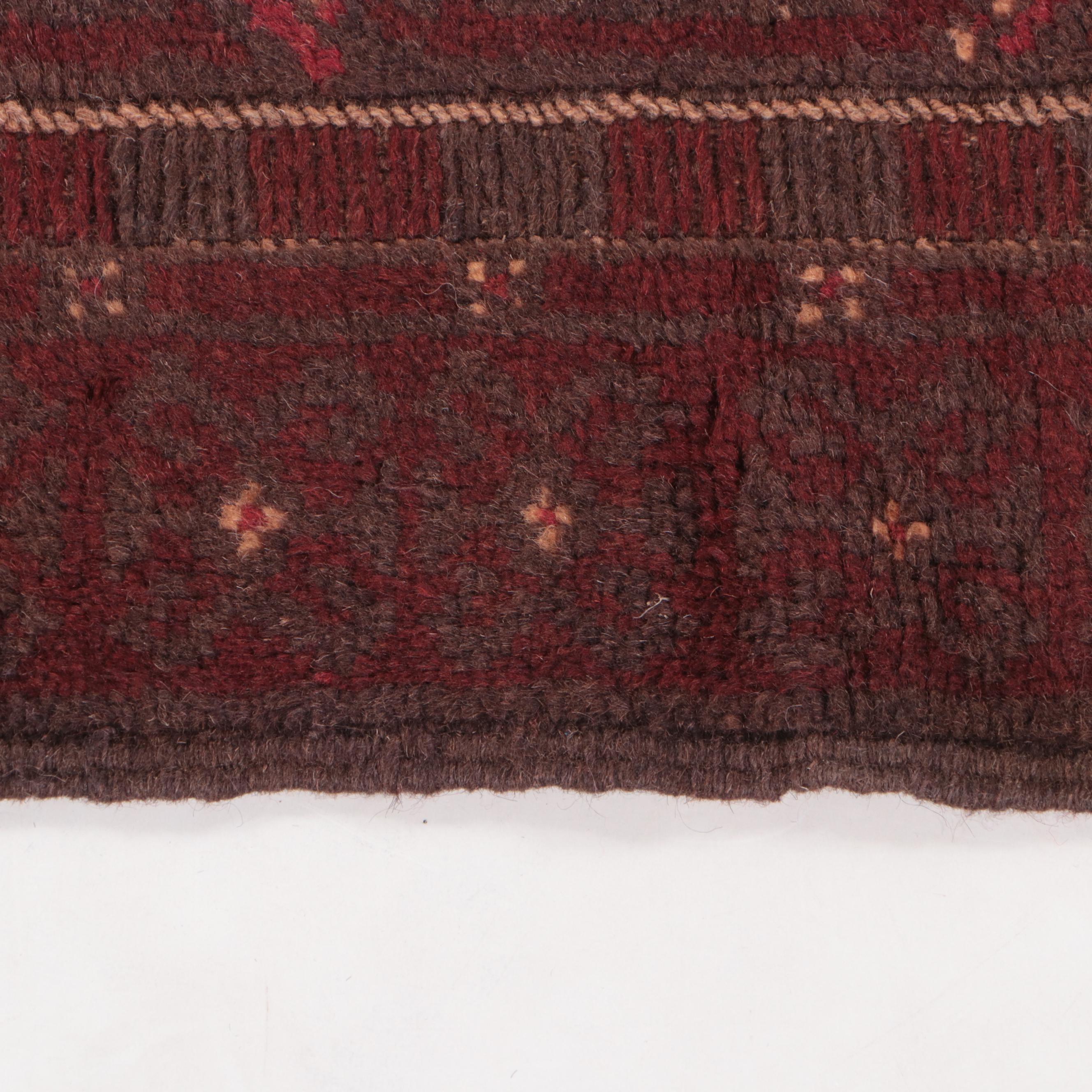 2' x 8' Hand-Knotted Afghan Mixed Technique Carpet Runner