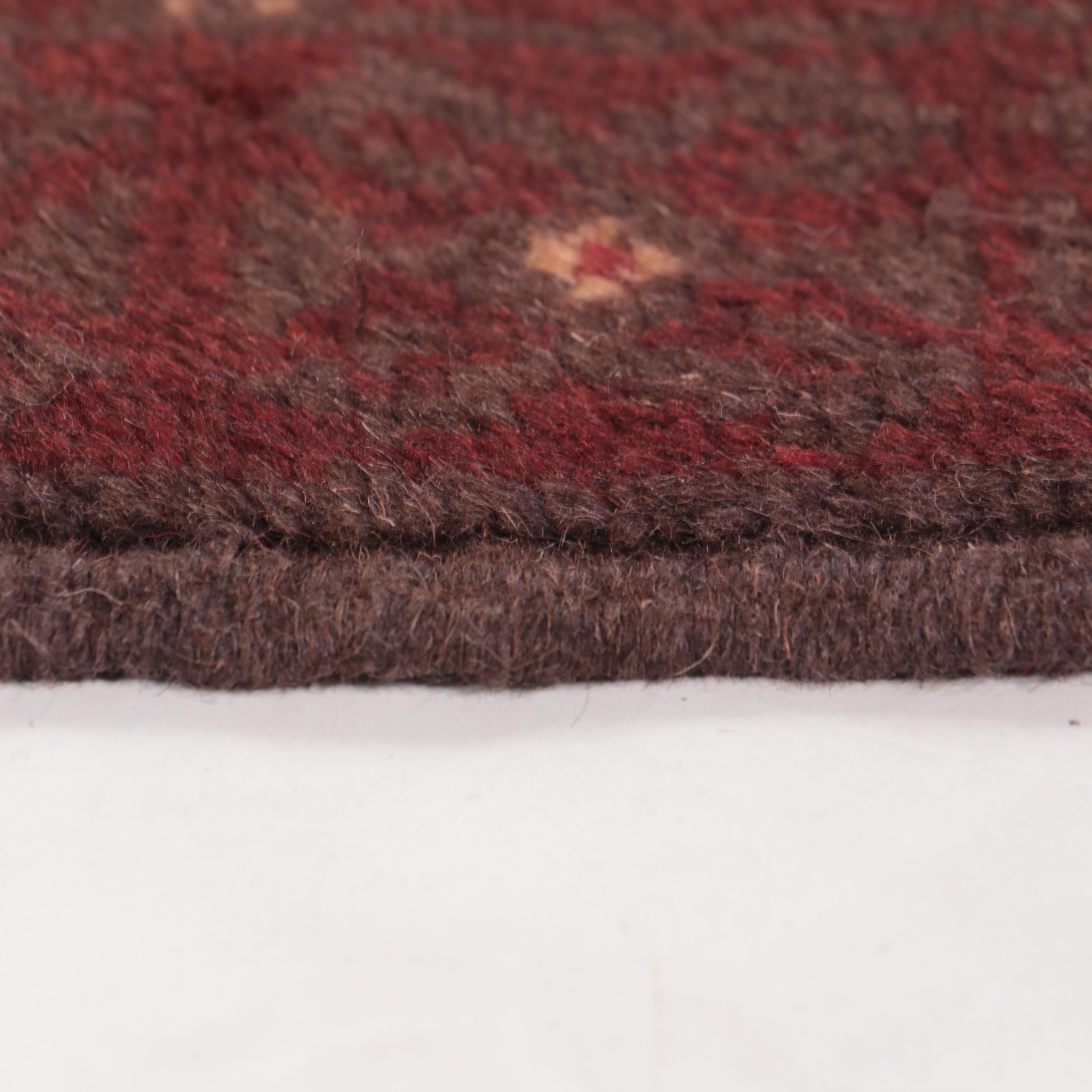 2' x 8' Hand-Knotted Afghan Mixed Technique Carpet Runner