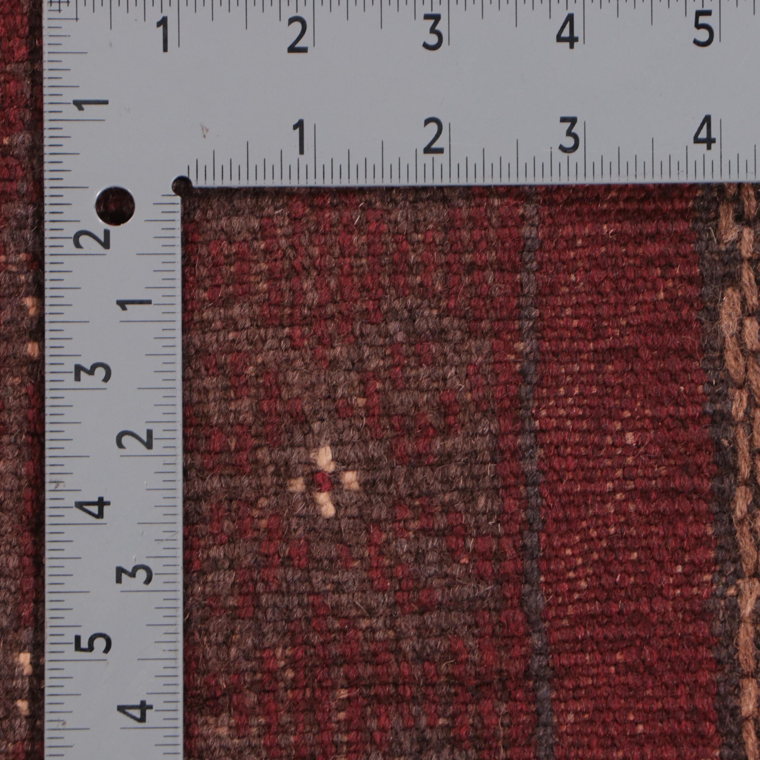 2' x 8' Hand-Knotted Afghan Mixed Technique Carpet Runner