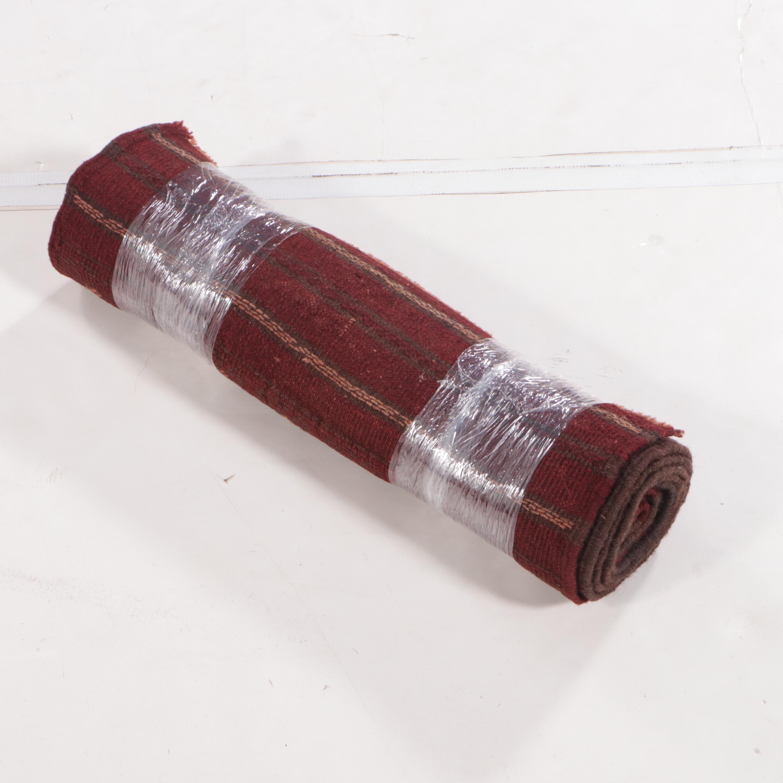 2' x 8' Hand-Knotted Afghan Mixed Technique Carpet Runner