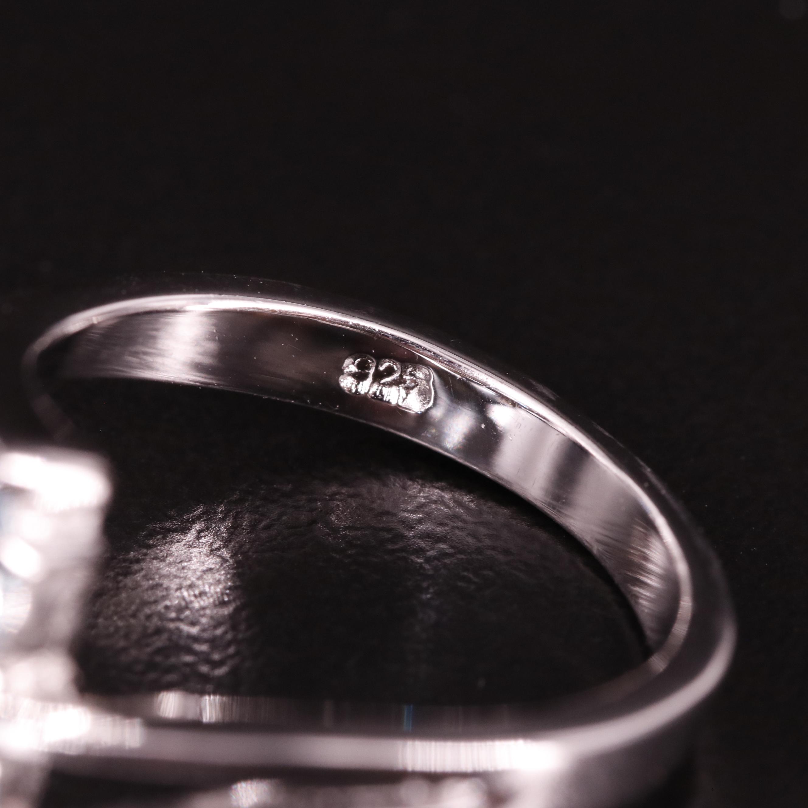 Sterling Blue Topaz Bypass Ring