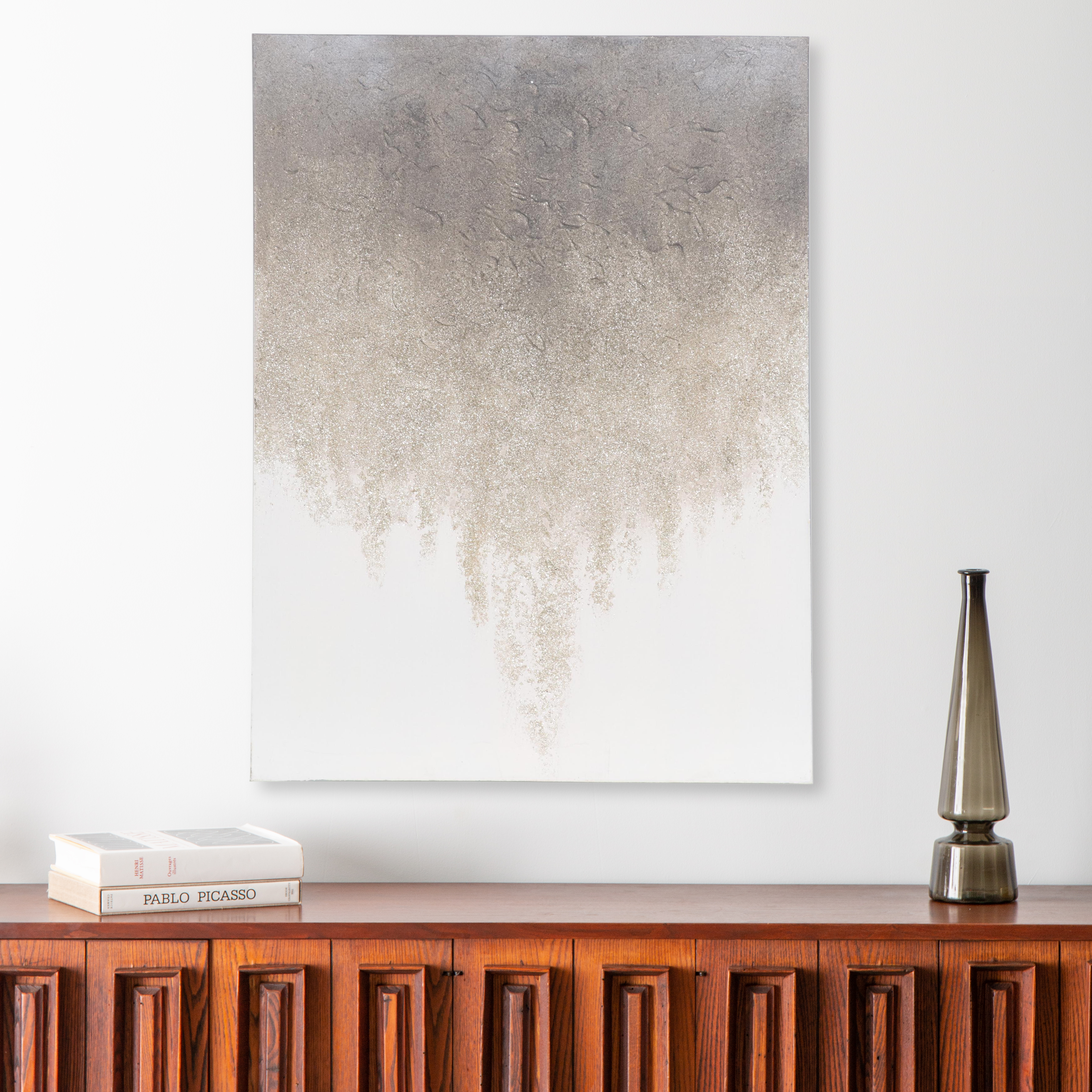 Melissa Schleicher Abstract Ombre Mixed Media on Canvas