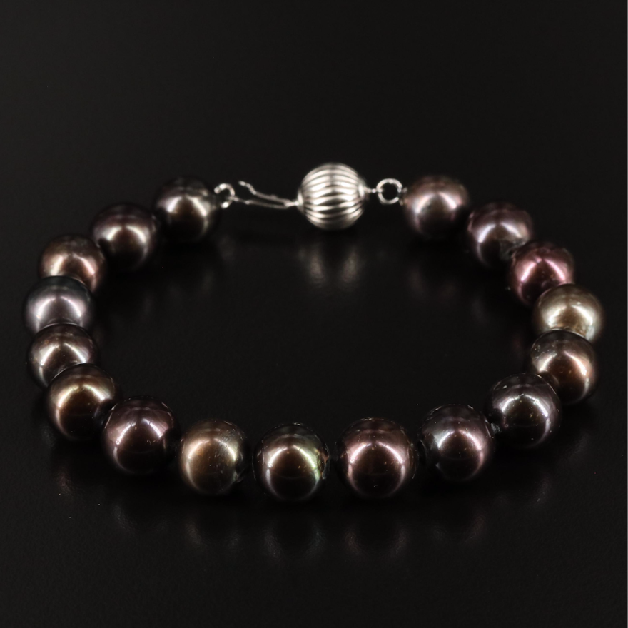 Sterling Pearl Bracelet