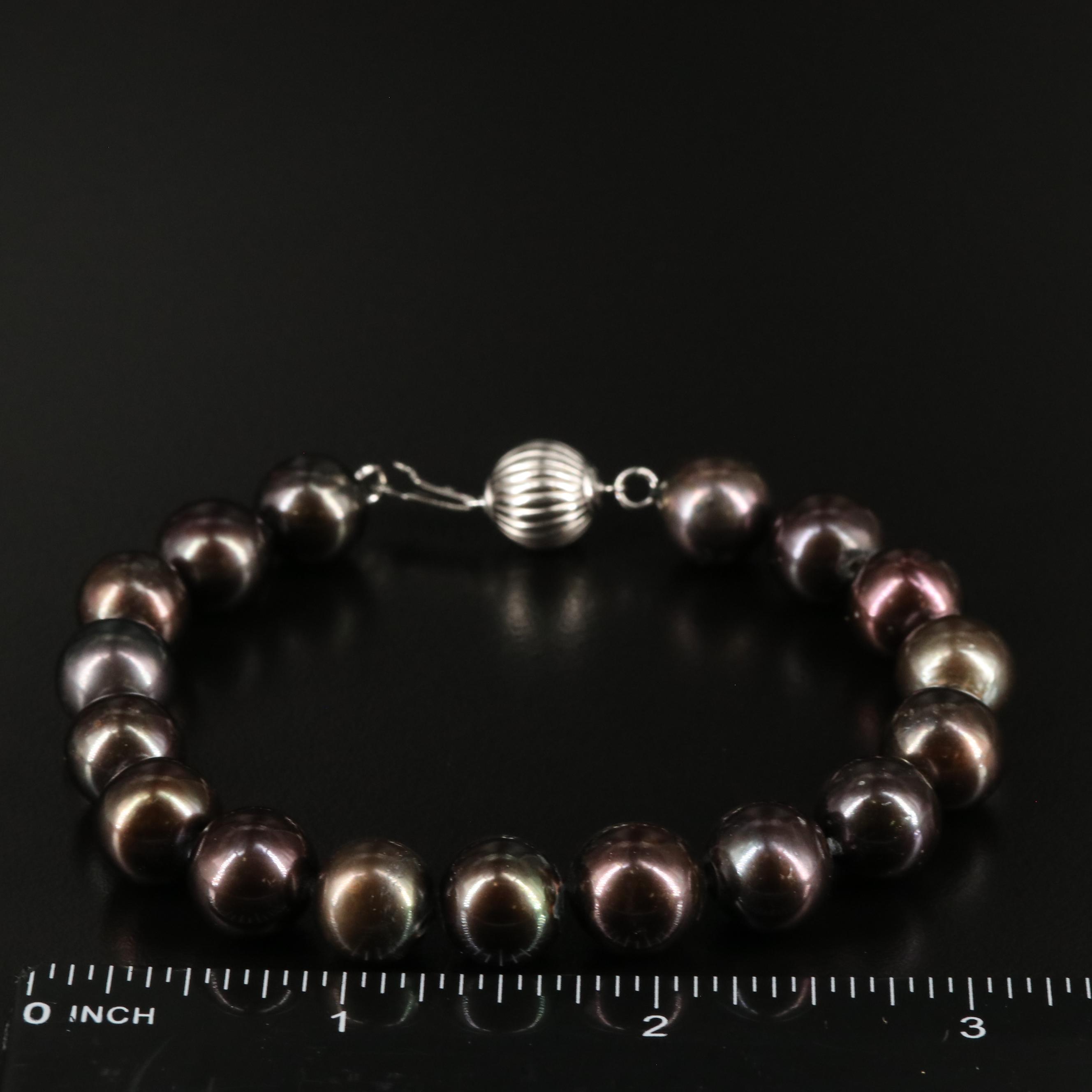 Sterling Pearl Bracelet