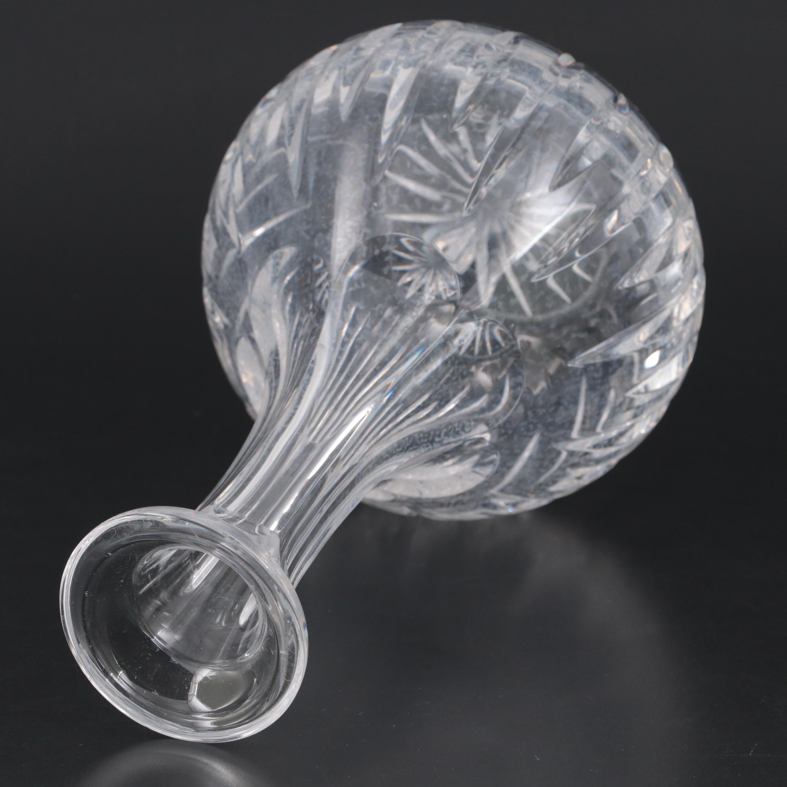 Atlantis Crystal Decanter with Bar Glasses and Glass Tableware