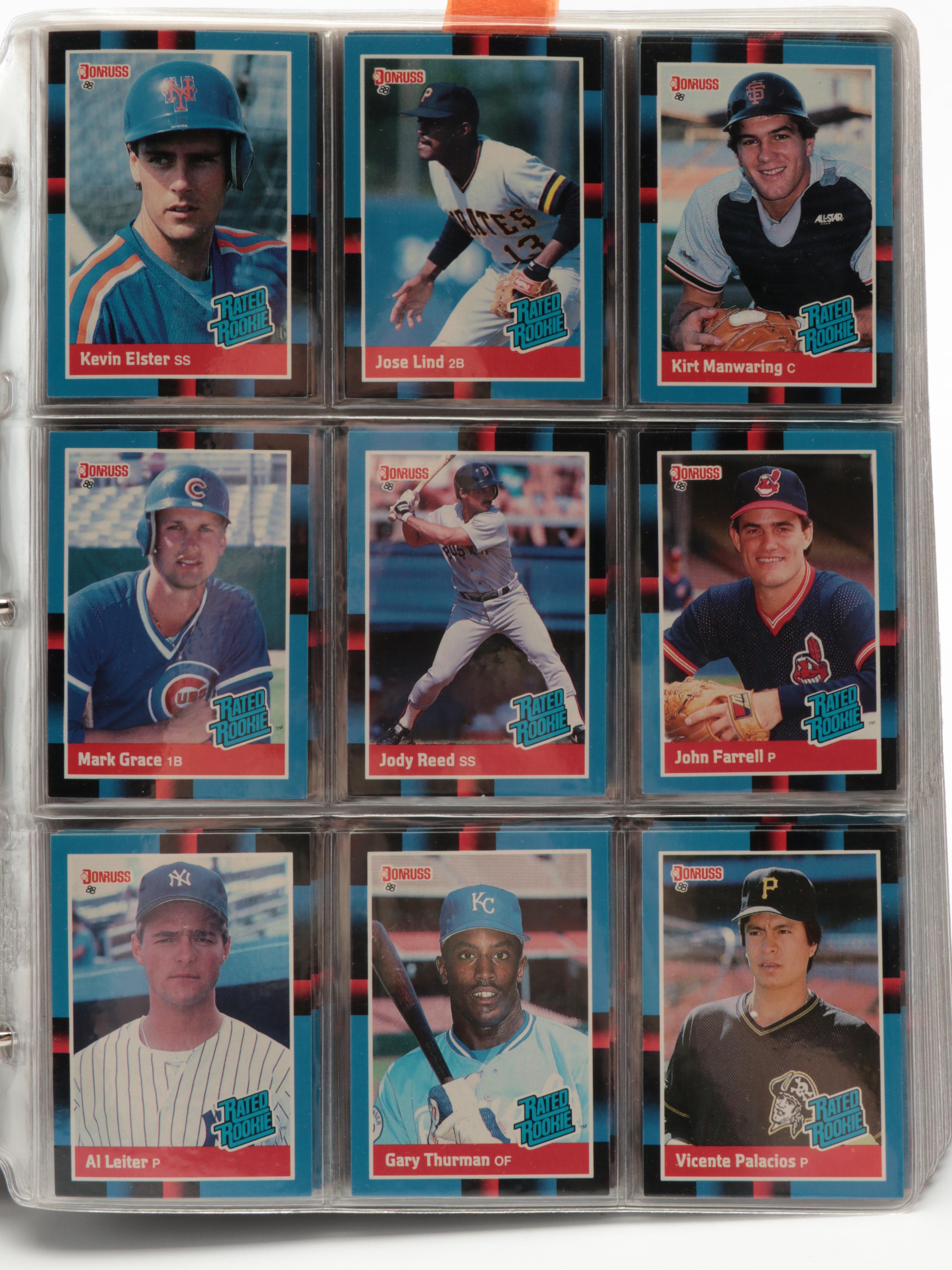 Donruss with More Baseball Cards, Ken Griffey Jr. Rookie and More, 1980s–1990s