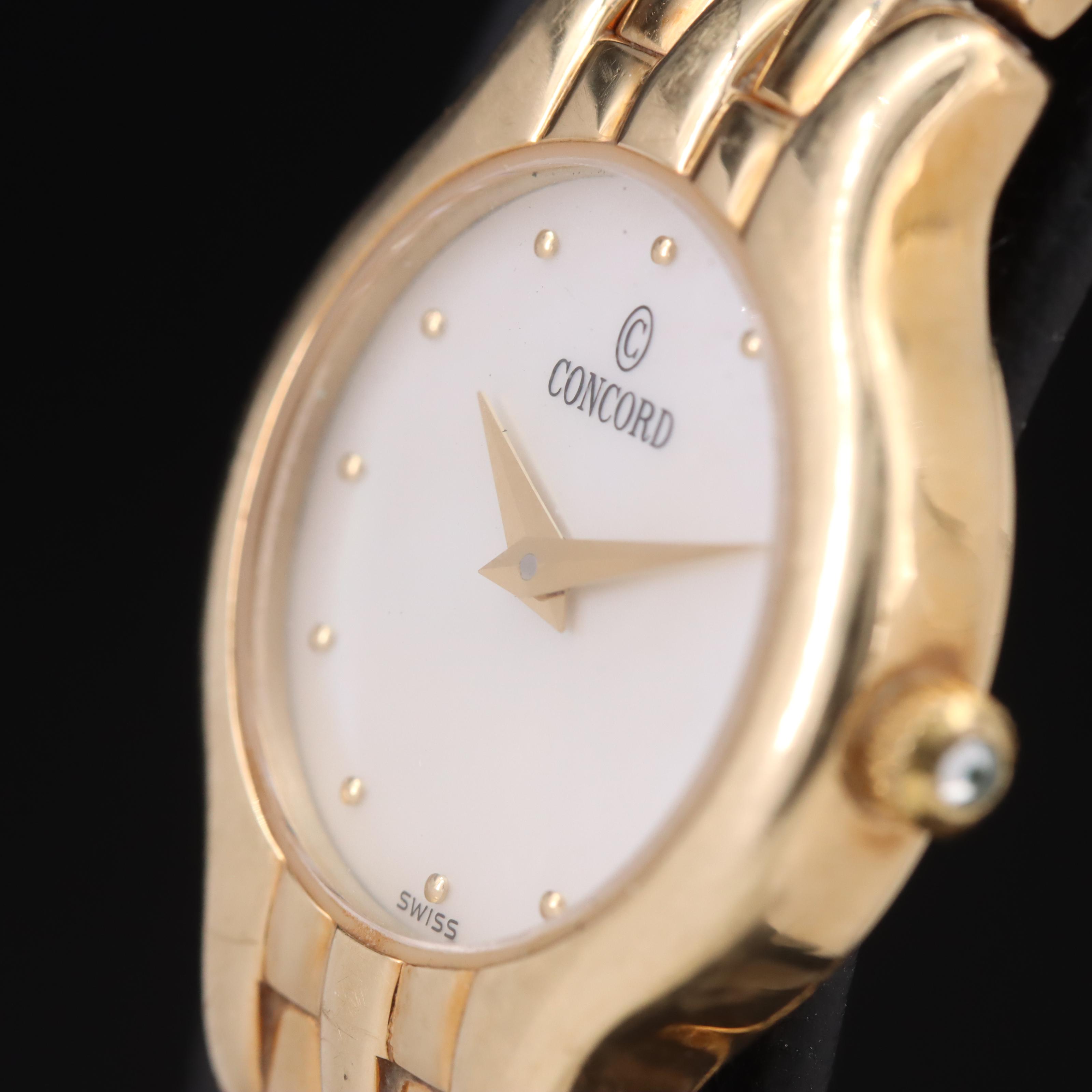 14K Concord Mother-Of-Pearl Dial Watch