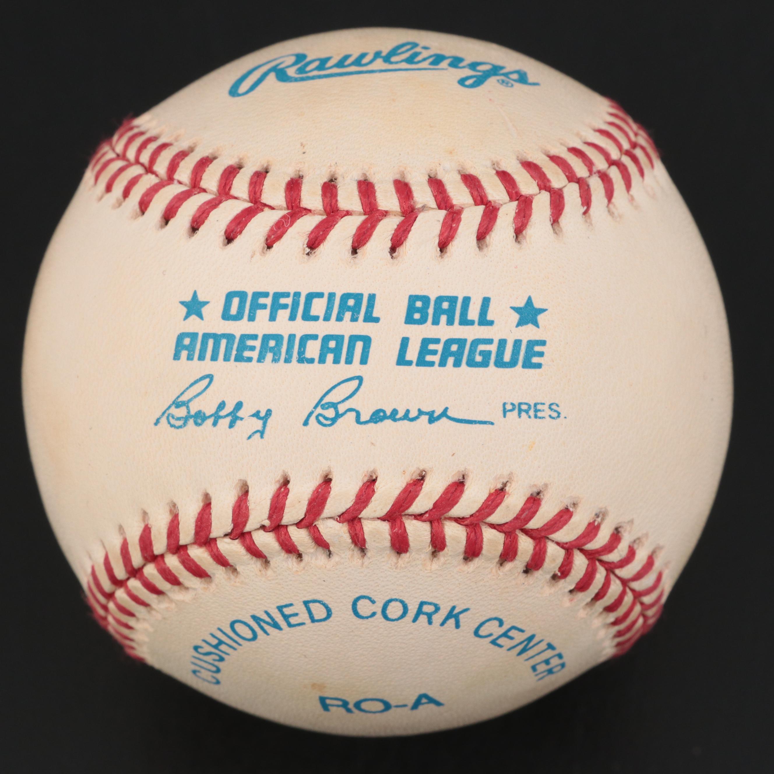 Nolan Ryan Signed Official American League Rawlings Baseball