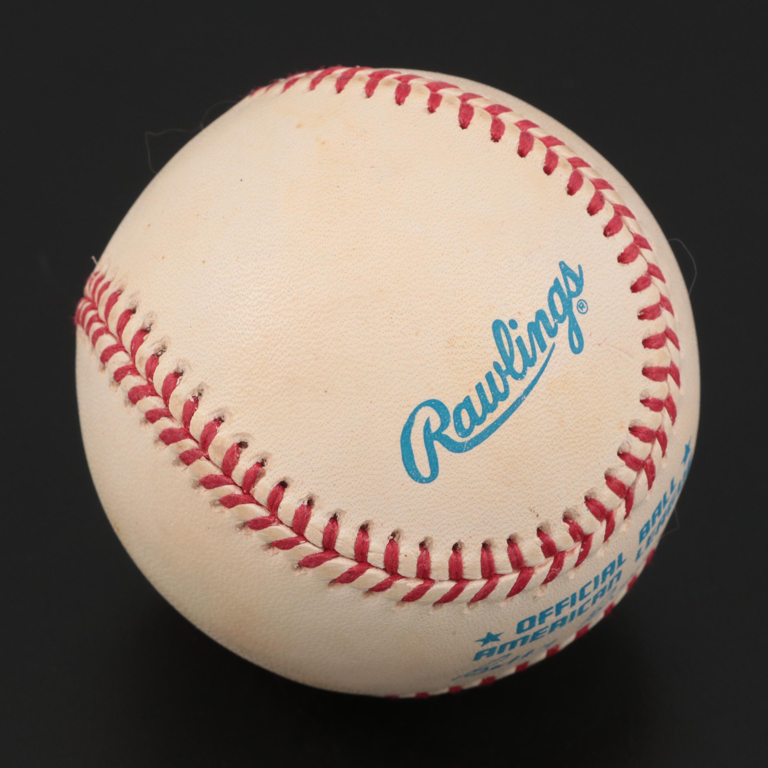 Nolan Ryan Signed Official American League Rawlings Baseball