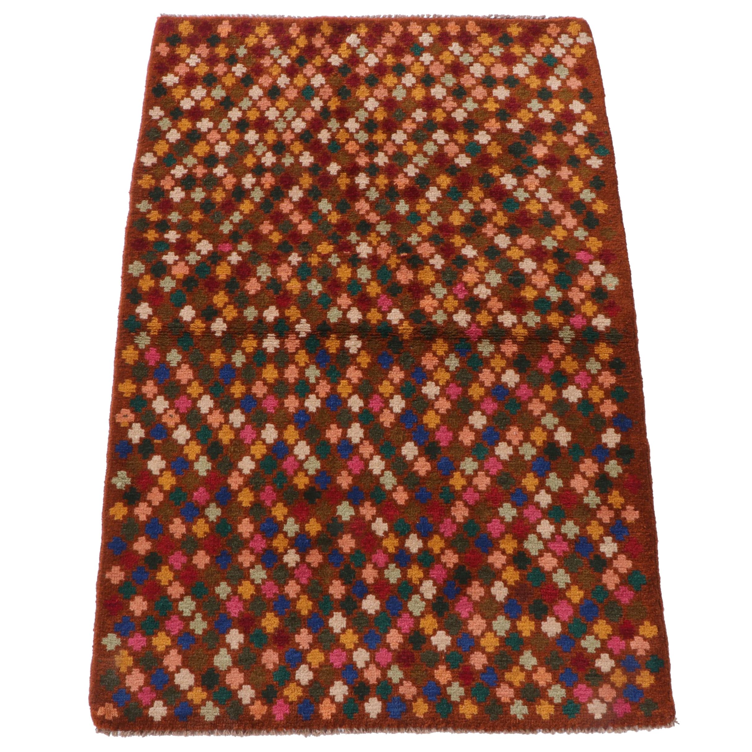 2'11 x 4'5 Hand-Knotted Indo-Persian Gabbeh Accent Rug