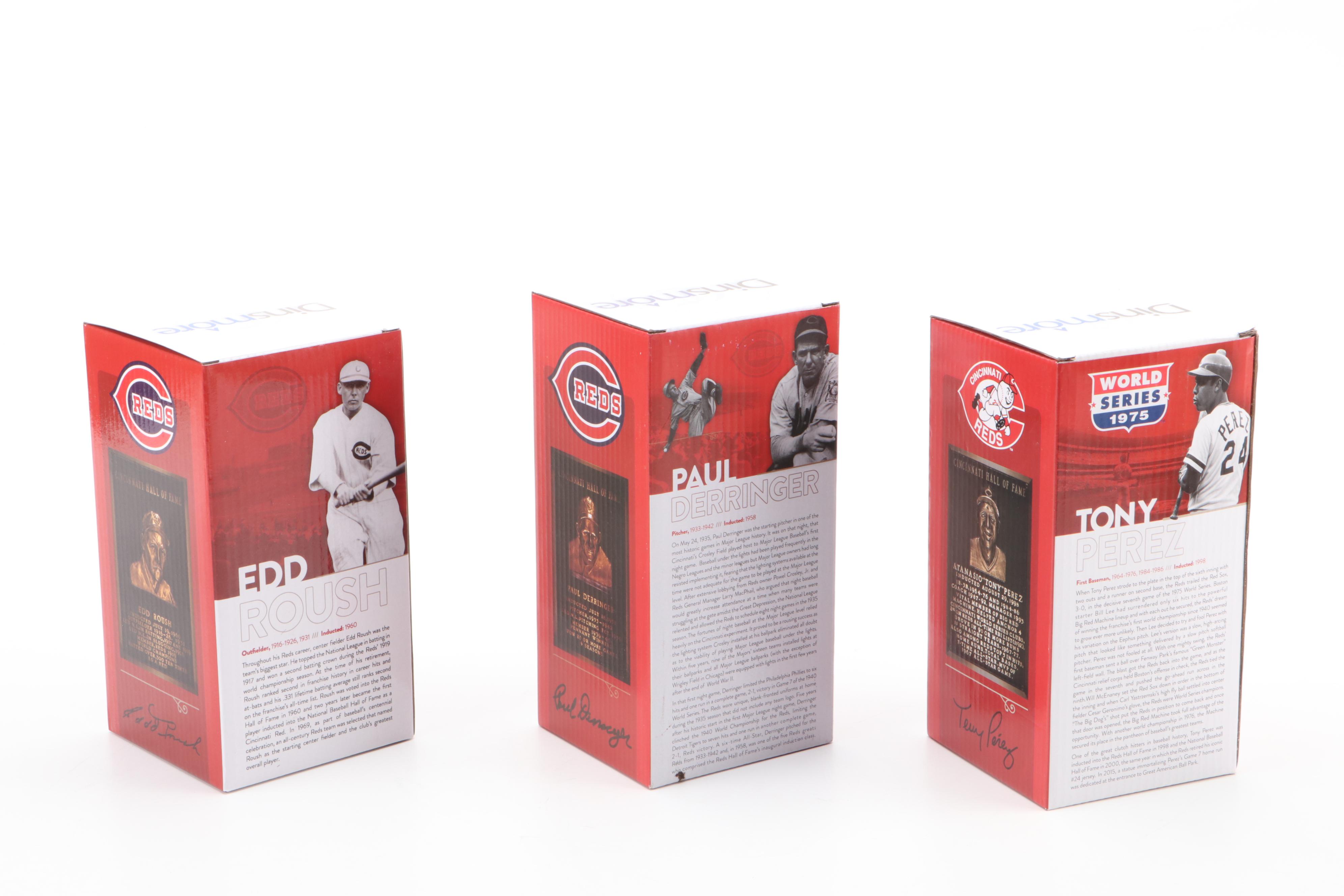 Tony Perez and Other Cincinnati Reds Bobbleheads, with Dave Parker, Hal Morris