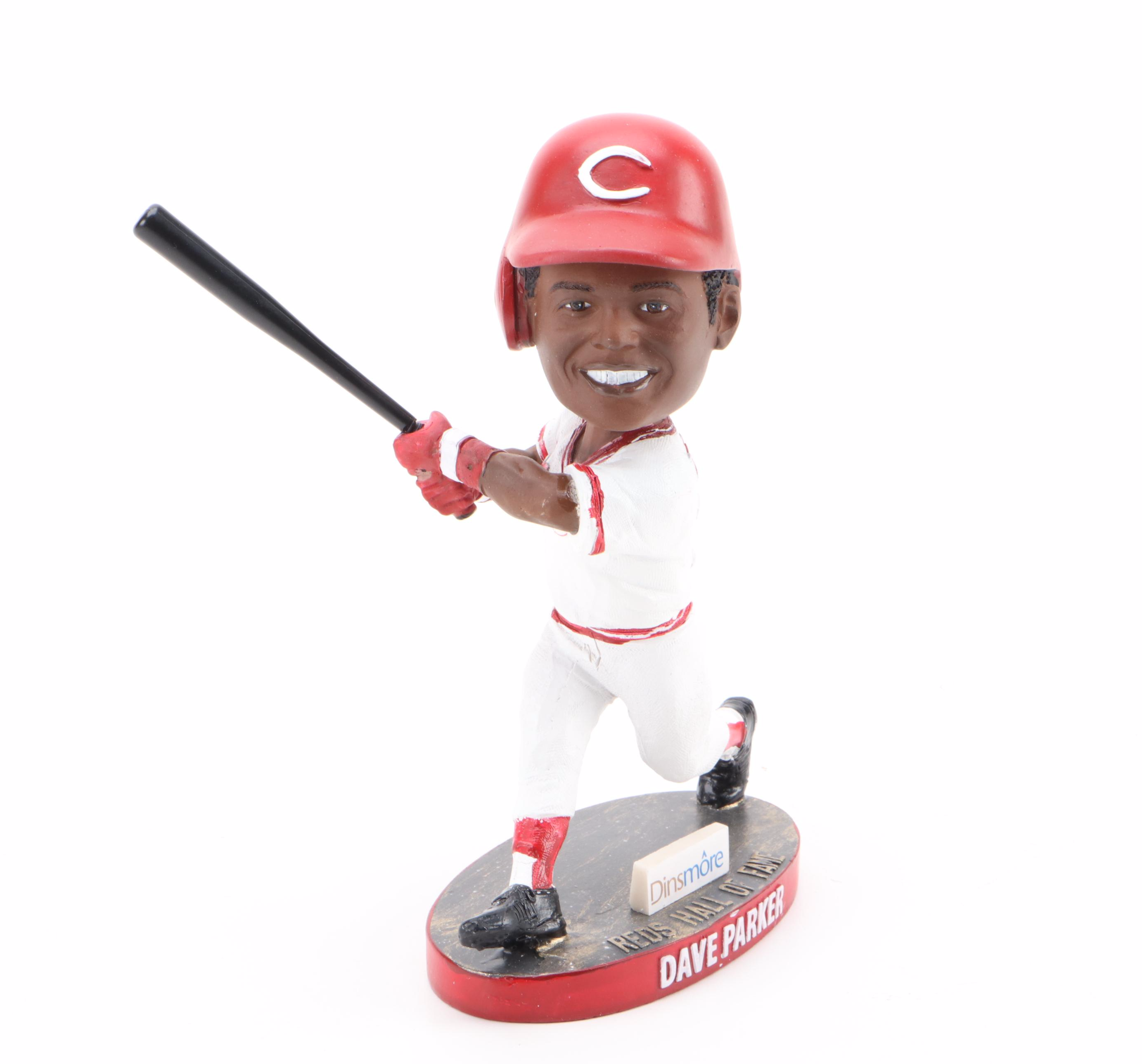 Tony Perez and Other Cincinnati Reds Bobbleheads, with Dave Parker, Hal Morris