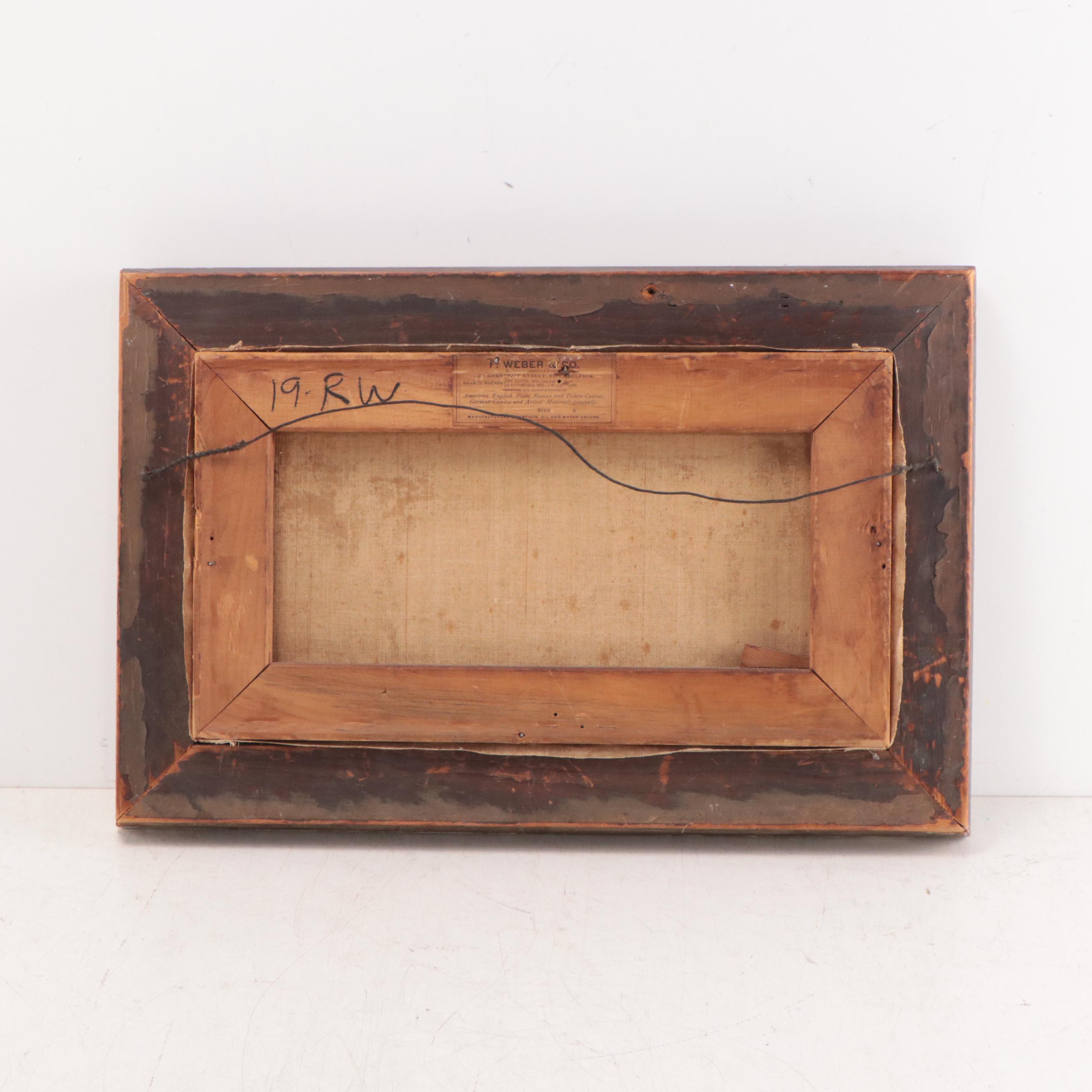 A. Lekert Oil Painting of Cow Portrait, 1921