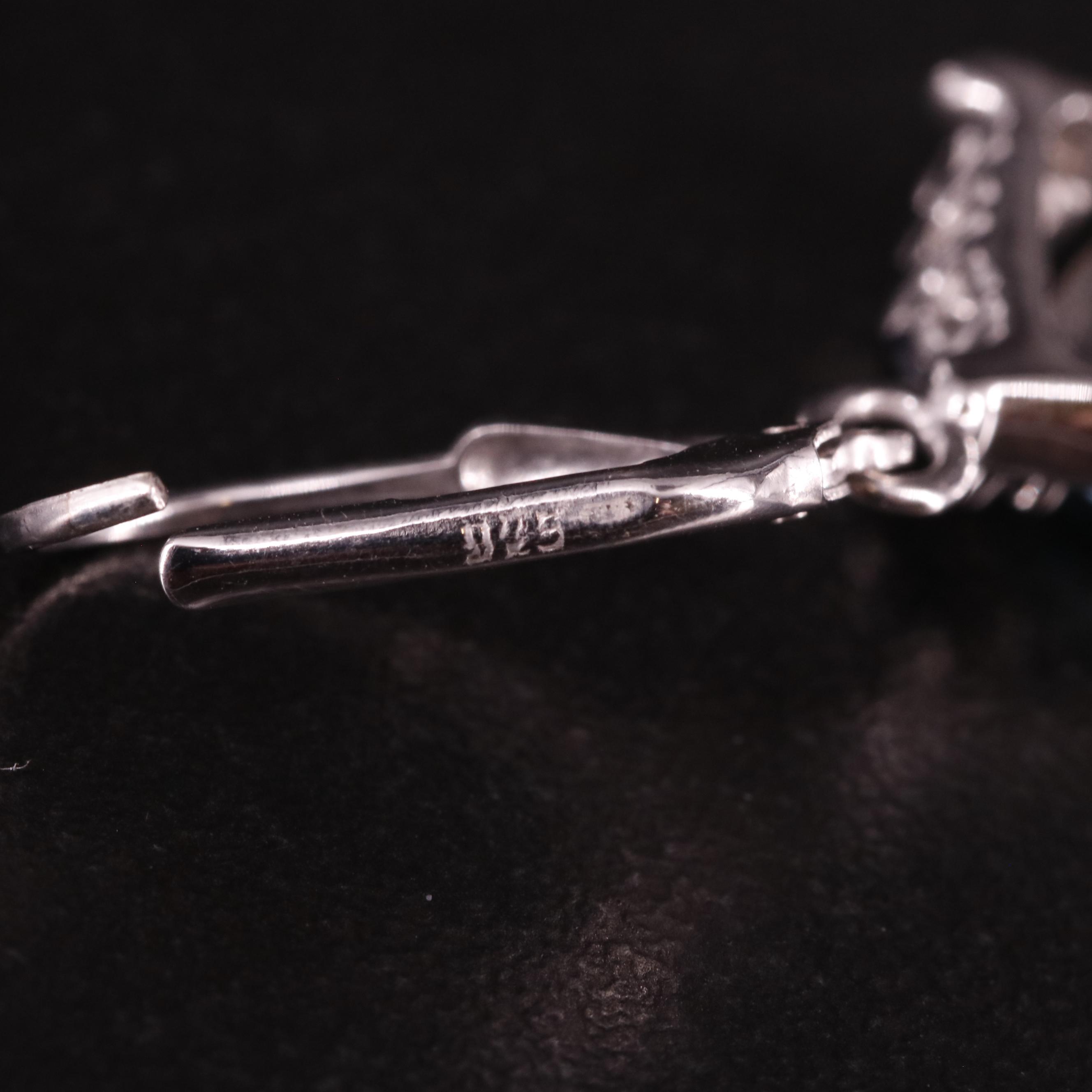 Sterling Blue Topaz and Sapphire Drop Earrings