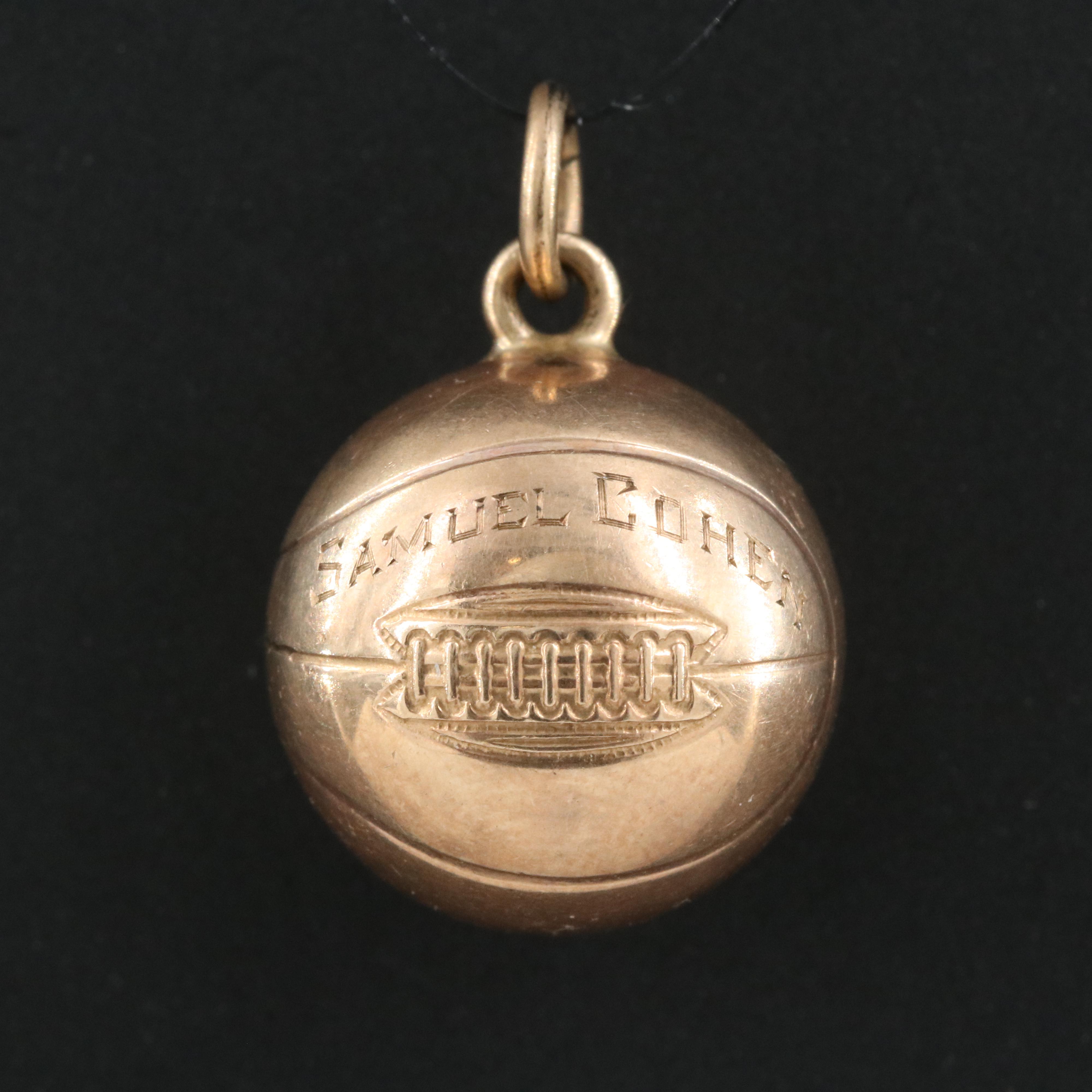 10K Basketball Charm